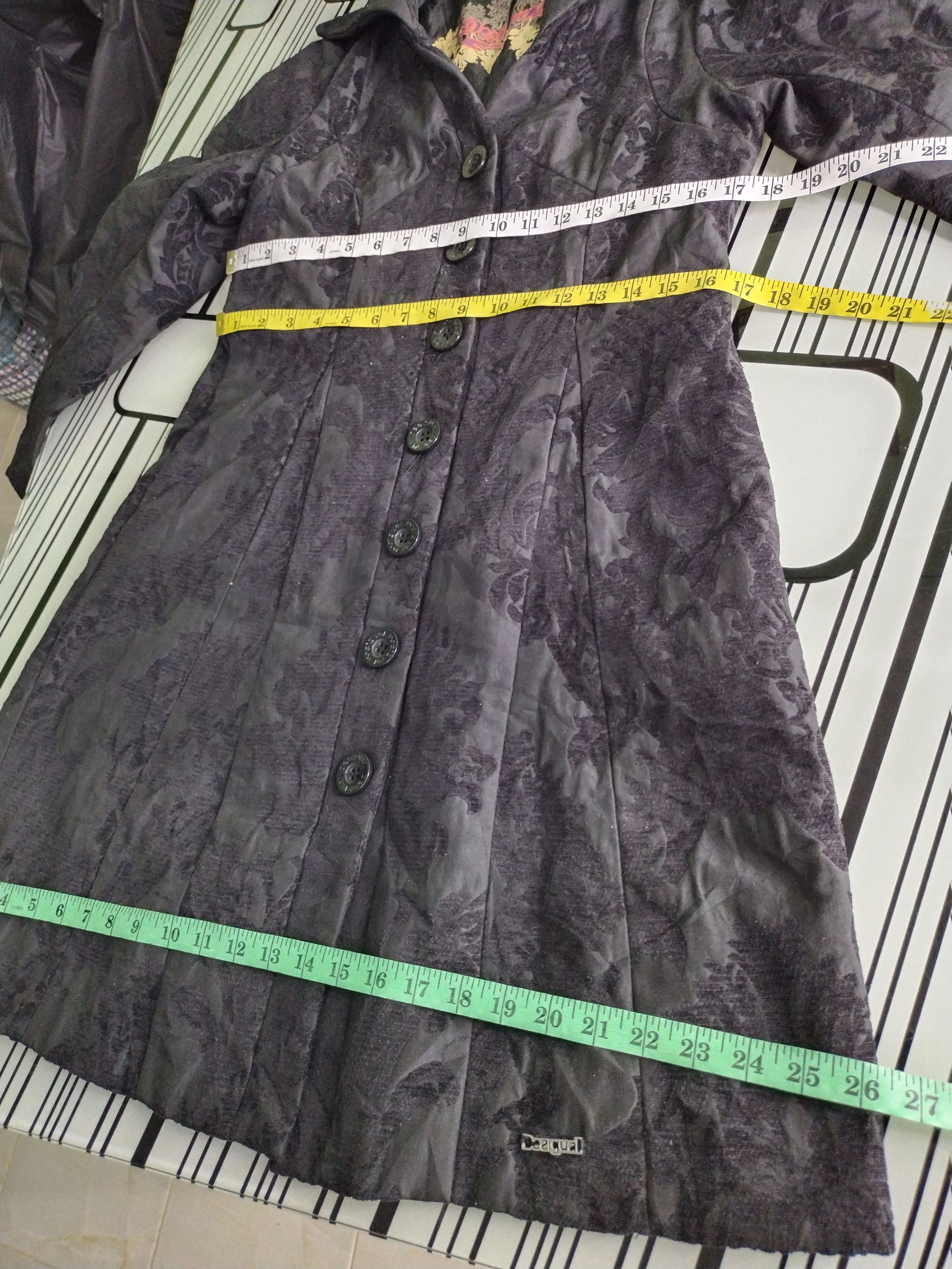 Desigual Vintage Desigual Women Black Paisley Coat Size M / US 6-8 / IT 42-44 - 13 Thumbnail