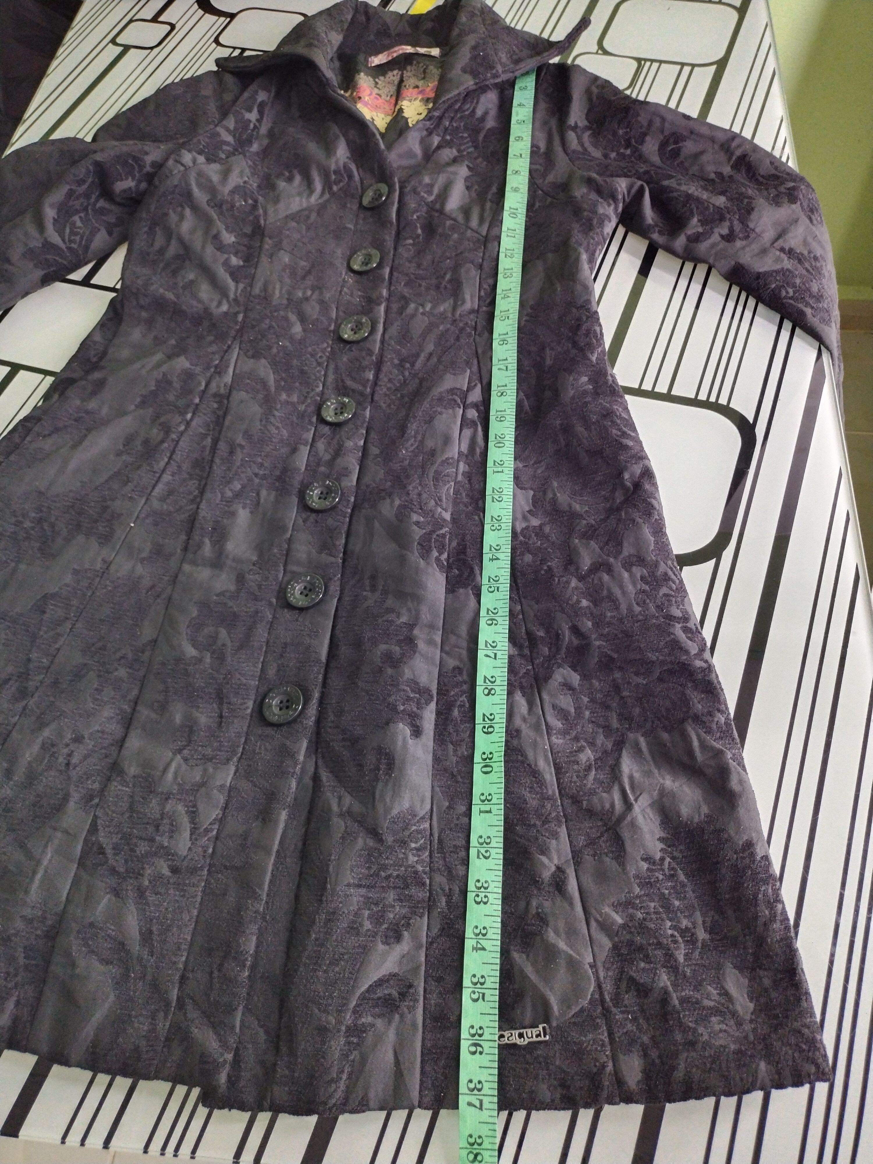 Desigual Vintage Desigual Women Black Paisley Coat Size M / US 6-8 / IT 42-44 - 12 Thumbnail