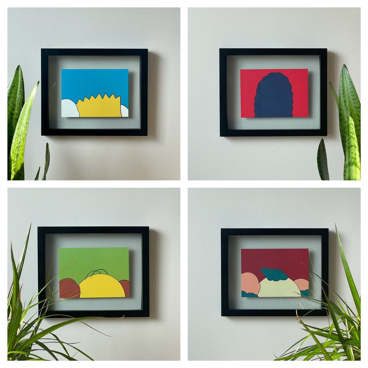 image of Kaws x The Simpsons Set Of 4 - Kimpsons Posters in Black, Men's