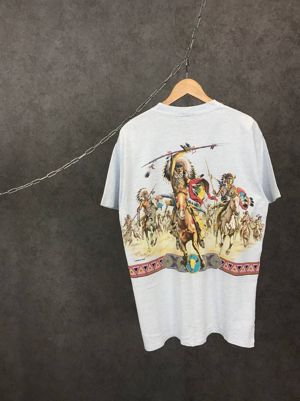 Habitat Indians history vintage habitat made in USA overprinted tee Size US L / EU 52-54 / 3 - 7 Thumbnail