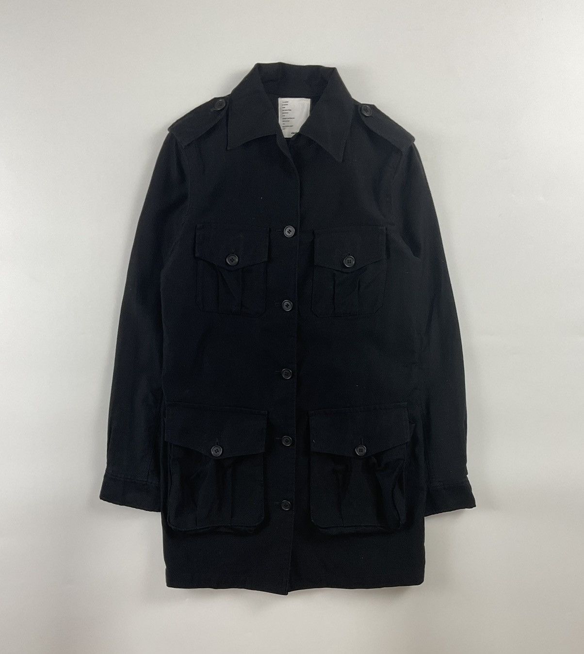 image of Visvim Military Jacket in Black, Women's (Size Small)