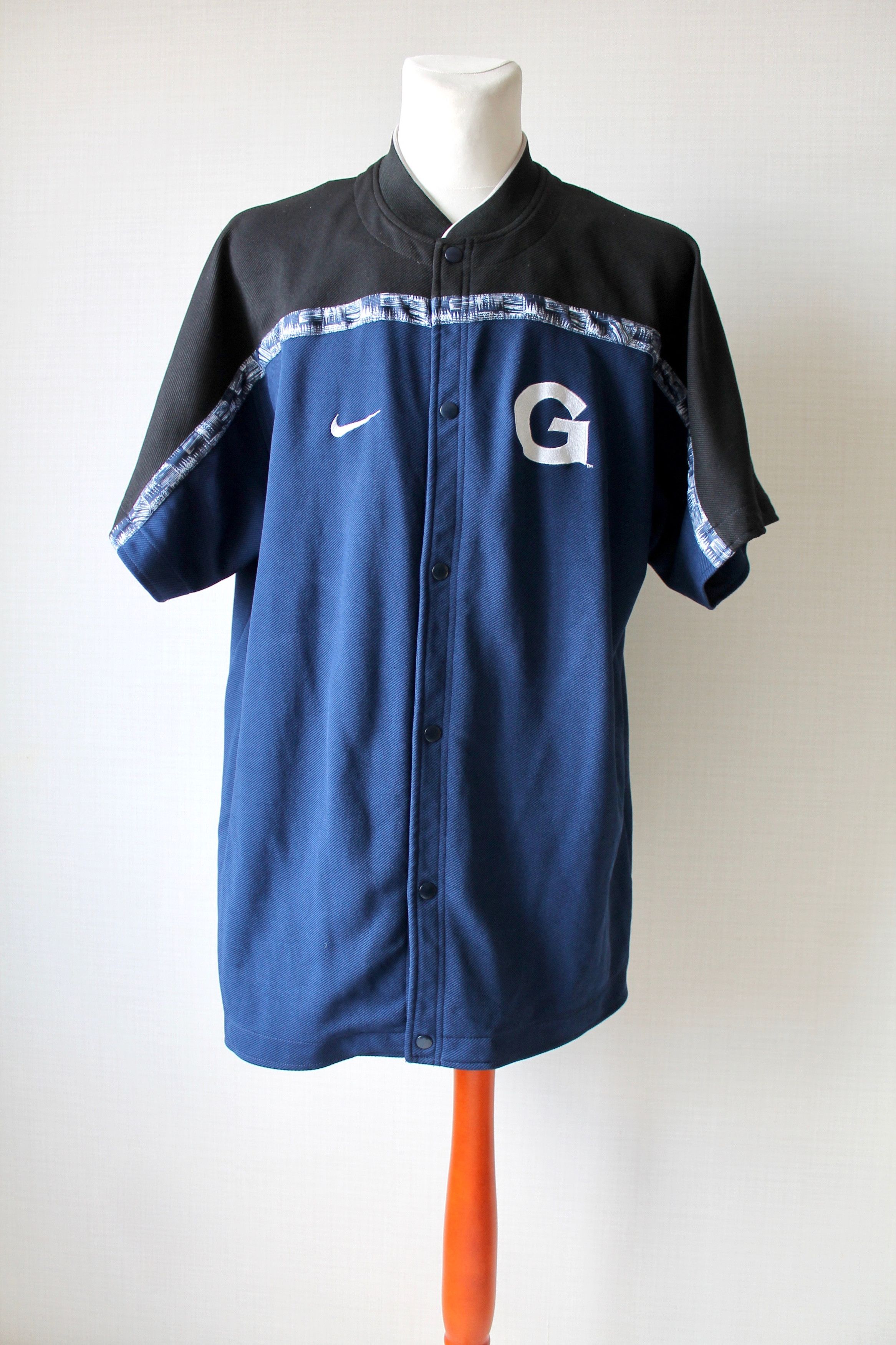 2024 VTG 90s Mens XL / XXL Nike Georgetown Hoyas Warm Up Basketball Jersey Shirt Polo