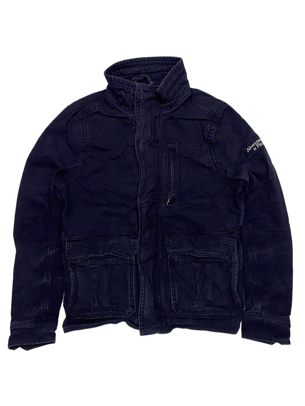 image of Abercrombie Fitch x Military Abercrombie Tachtical Style Jacket in Navy, Men's (Size Medium)
