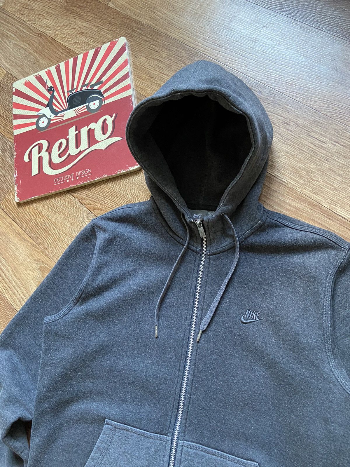Nike × Vintage Vintage Nike Swoosh Full Zip Hooded Olympic Jacket Size US M / EU 48-50 / 2 - 3 Thumbnail