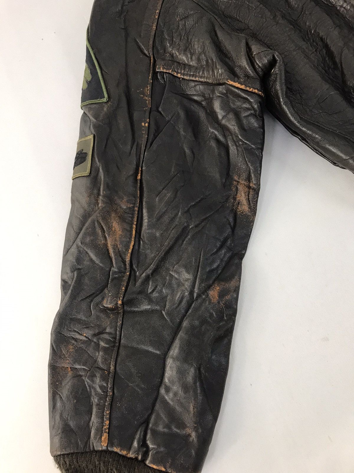 Genuine Leather × Schott Schott Co Type A-2 Bomber Jacket USAF Pilot School F-14 Size US S / EU 44-46 / 1 - 15 Thumbnail