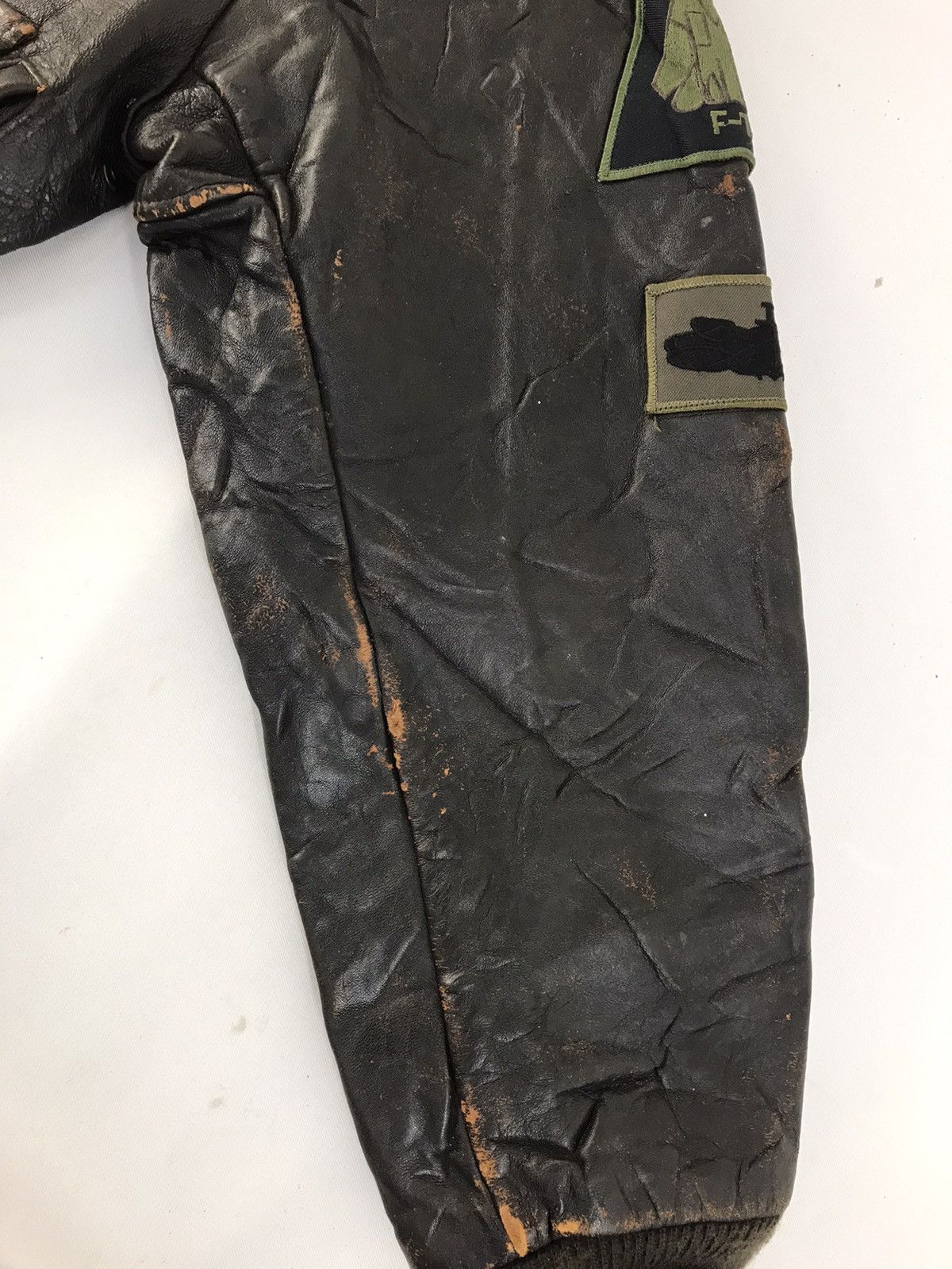 Genuine Leather × Schott Schott Co Type A-2 Bomber Jacket USAF Pilot School F-14 Size US S / EU 44-46 / 1 - 17 Thumbnail