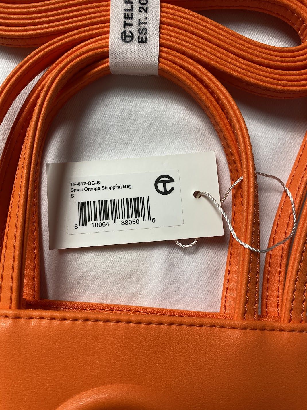 Telfar telfar small shopping bag tote-orange Size ONE SIZE - 2 Thumbnail