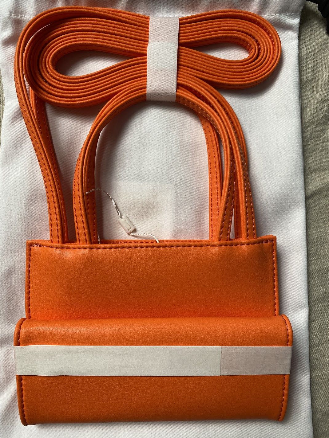 Telfar telfar small shopping bag tote-orange Size ONE SIZE - 3 Thumbnail