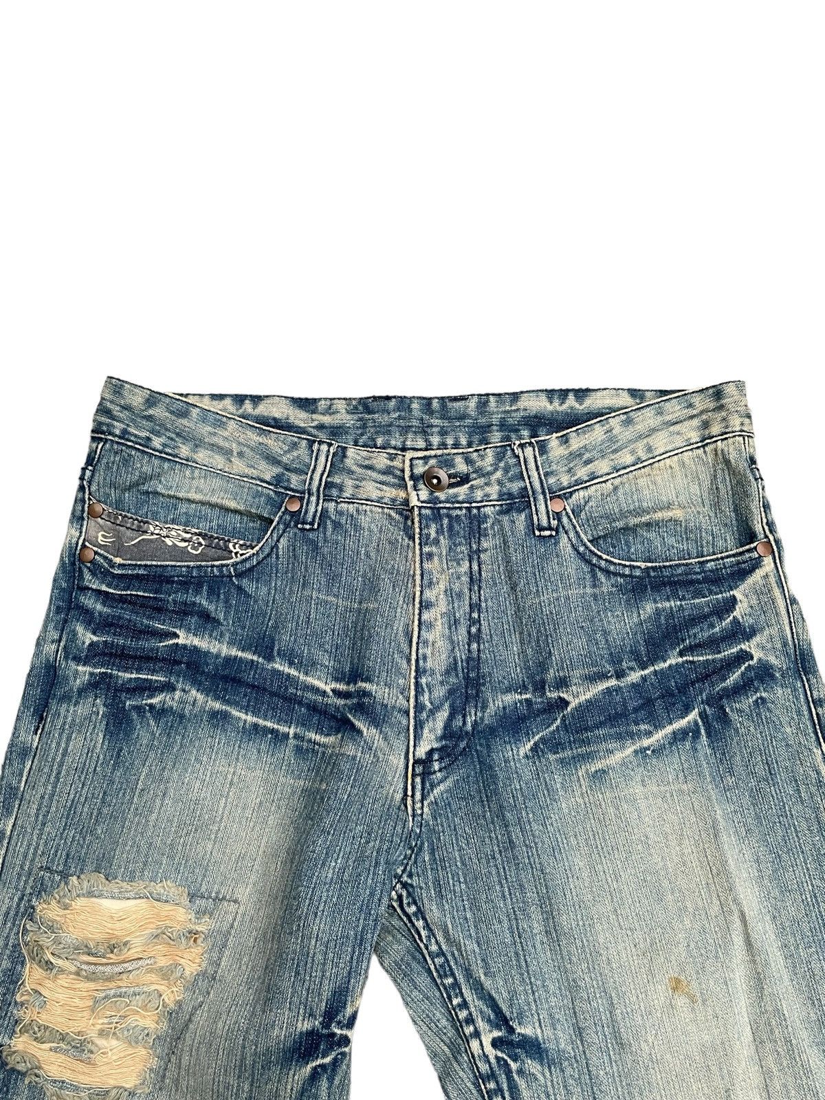 Japanese Brand Japanese Point Loma Distresed Denim Size US 34 / EU 50 - 6 Thumbnail