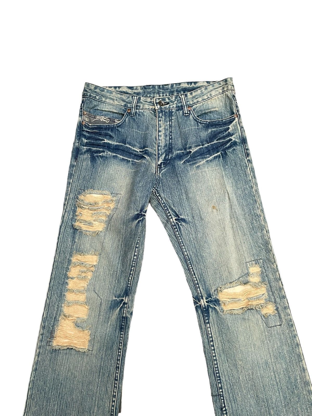 Japanese Brand Japanese Point Loma Distresed Denim Size US 34 / EU 50 - 3 Thumbnail
