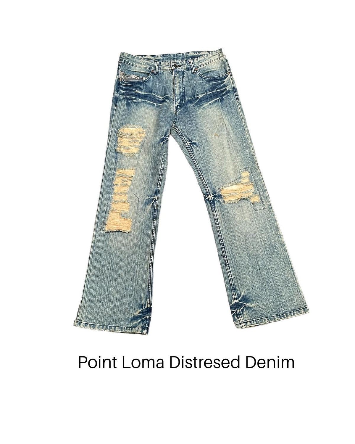 Japanese Brand Japanese Point Loma Distresed Denim Size US 34 / EU 50 - 1 Thumbnail