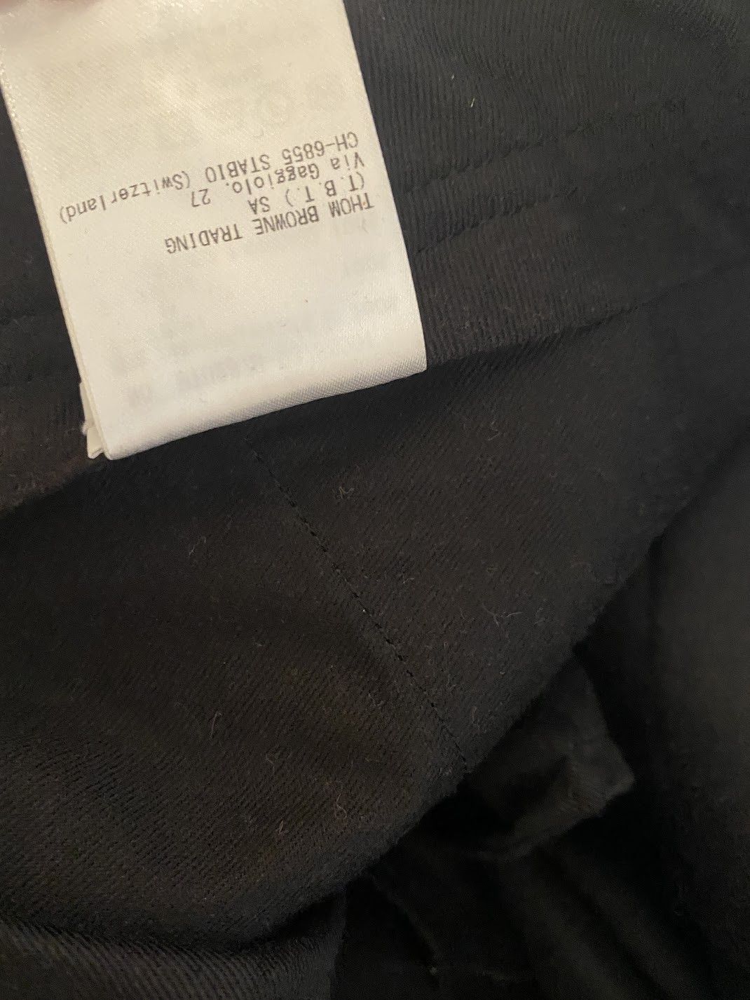 Thom Browne beltloop straight leg trouser W/ tipping in cotton twill Size US 30 / EU 46 - 9 Thumbnail