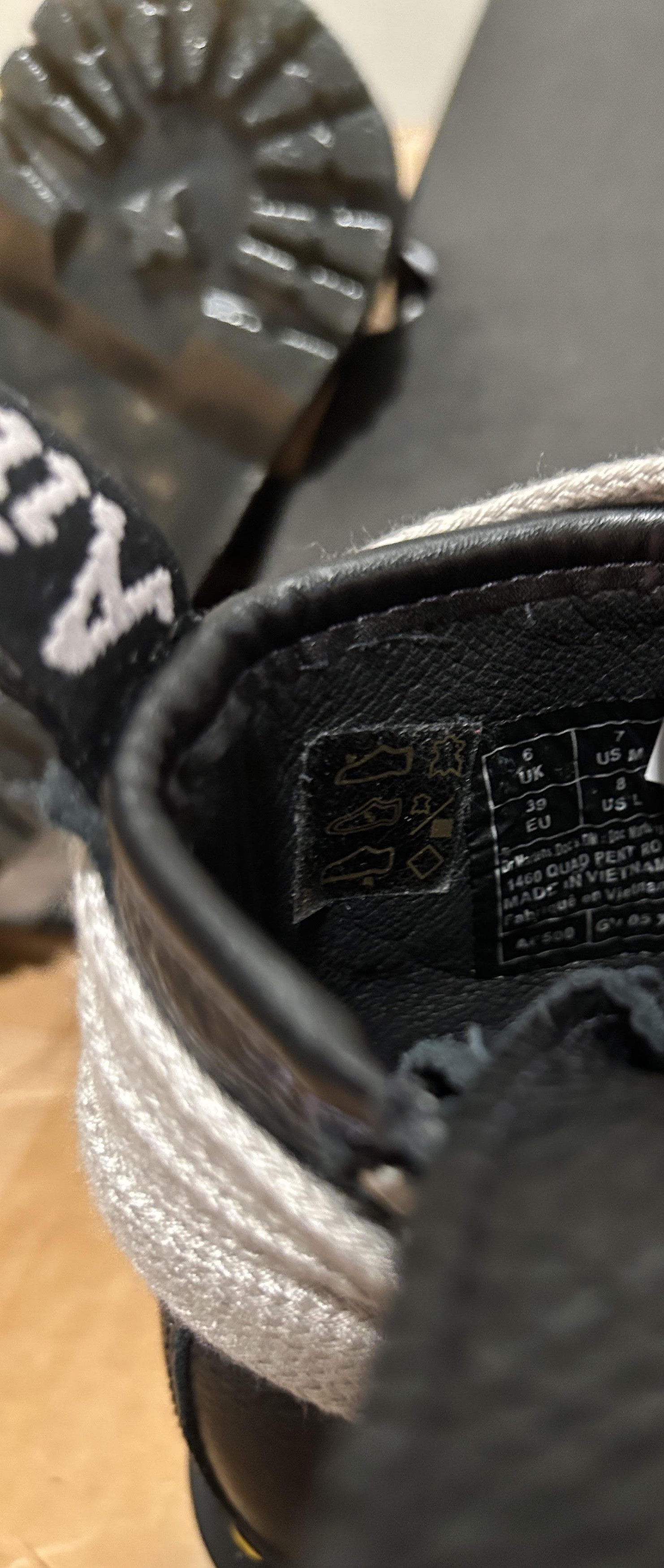 Dr. Martens × Rick Owens 1460 Quad Leather Sole Pentagram Jumbo Lace Boot Size US 7 / EU 40 - 8 Thumbnail