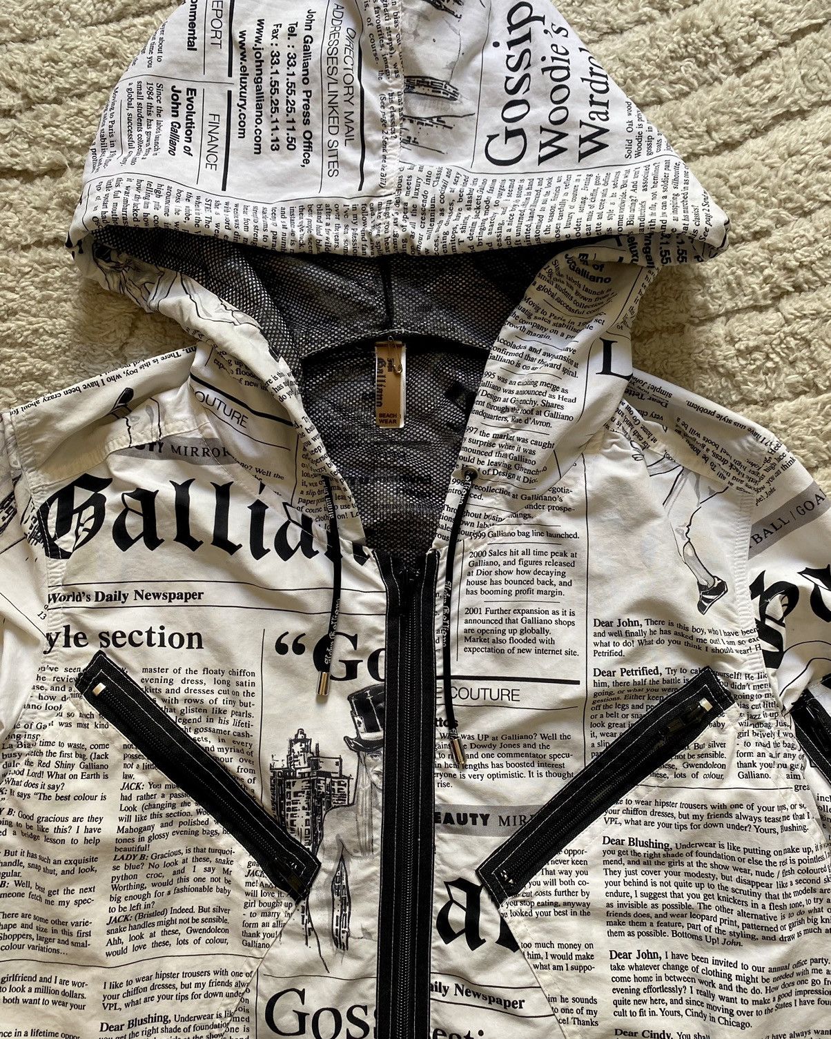 Vintage 00’s John Galliano Newspaper Rain Coat Size US S / EU 44-46 / 1 - 6 Thumbnail