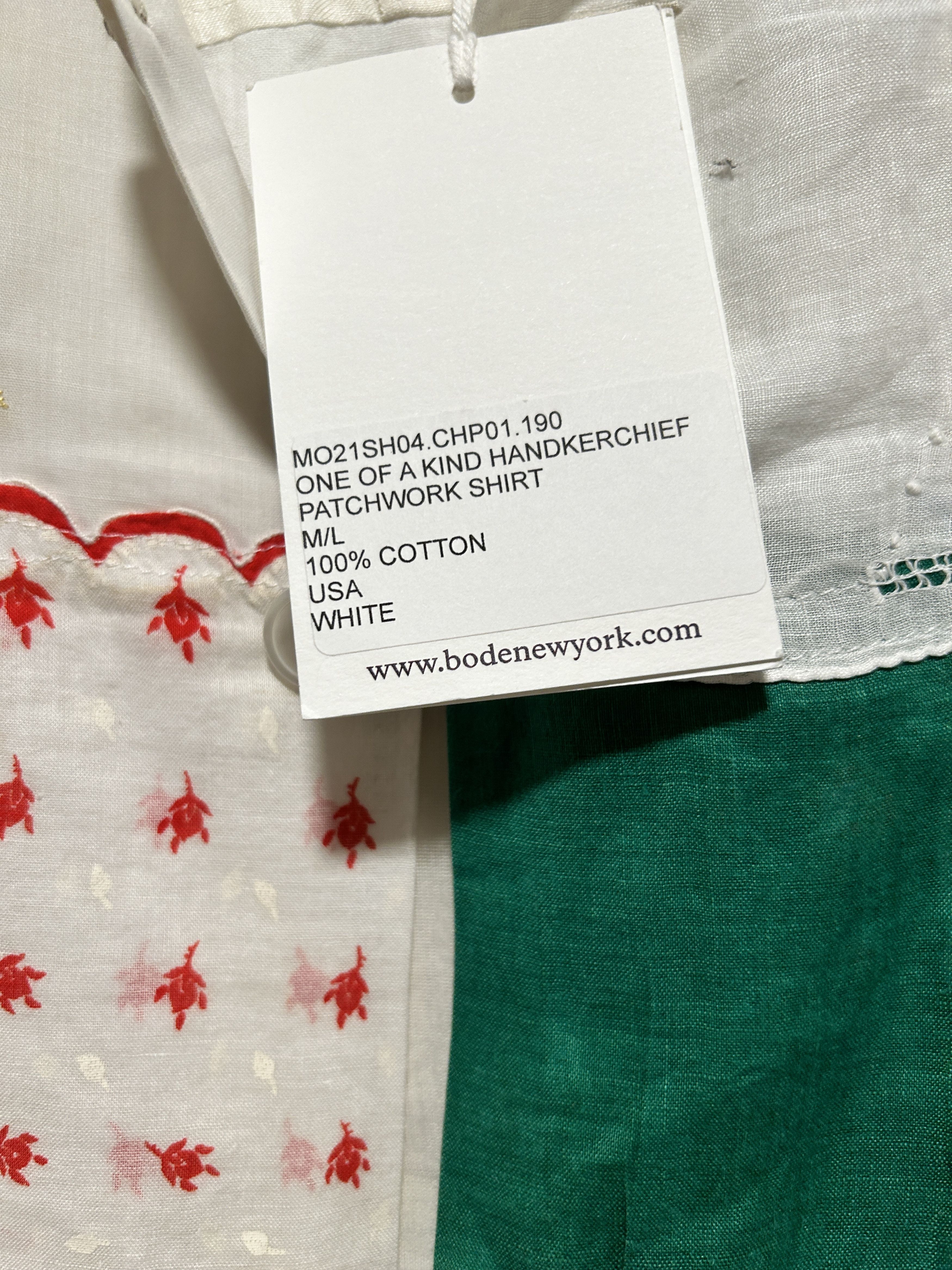 Bode Bode 1 of a kind handkerchief patchwork shirt Size US M / EU 48-50 / 2 - 2 Thumbnail