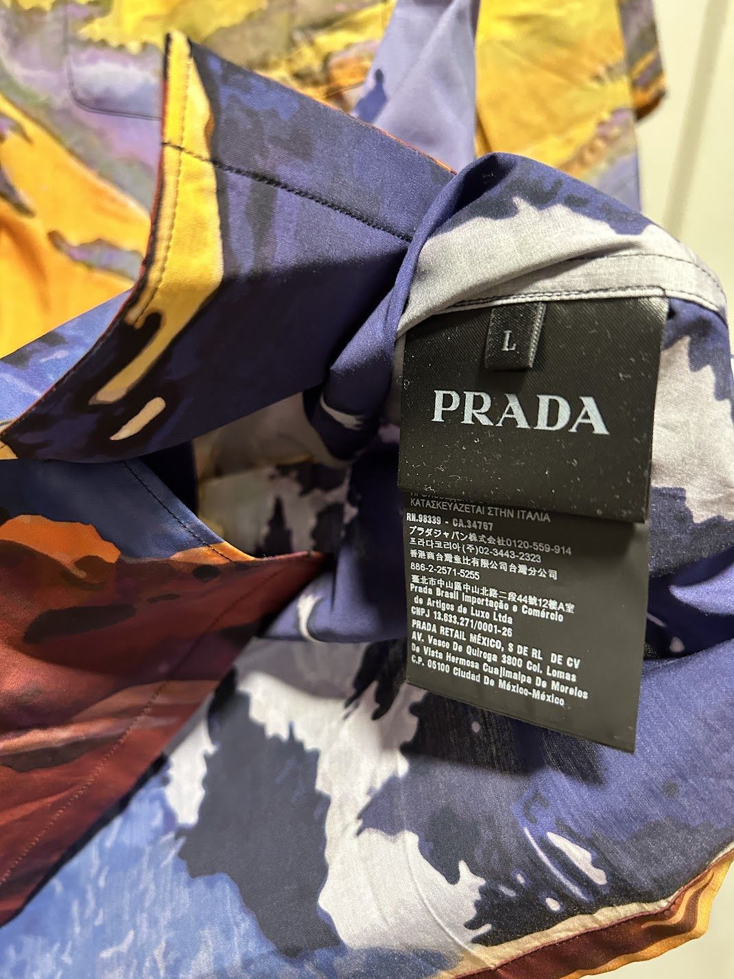 Prada landscape mountain popline collar camp bowling Abstract Size US L / EU 52-54 / 3 - 2 Thumbnail