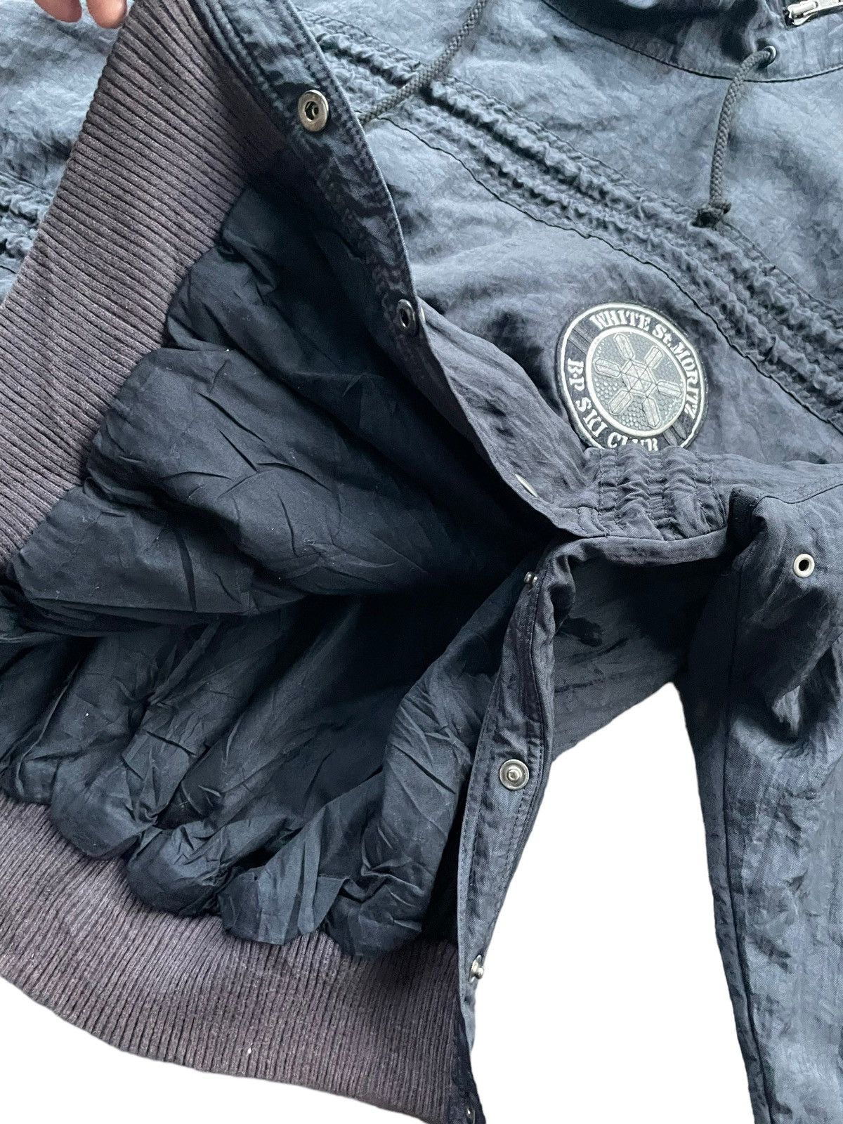 Japanese Brand × Vintage Vintage Black Pia White St Moritz Pullover Jacket Size US L / EU 52-54 / 3 - 6 Thumbnail