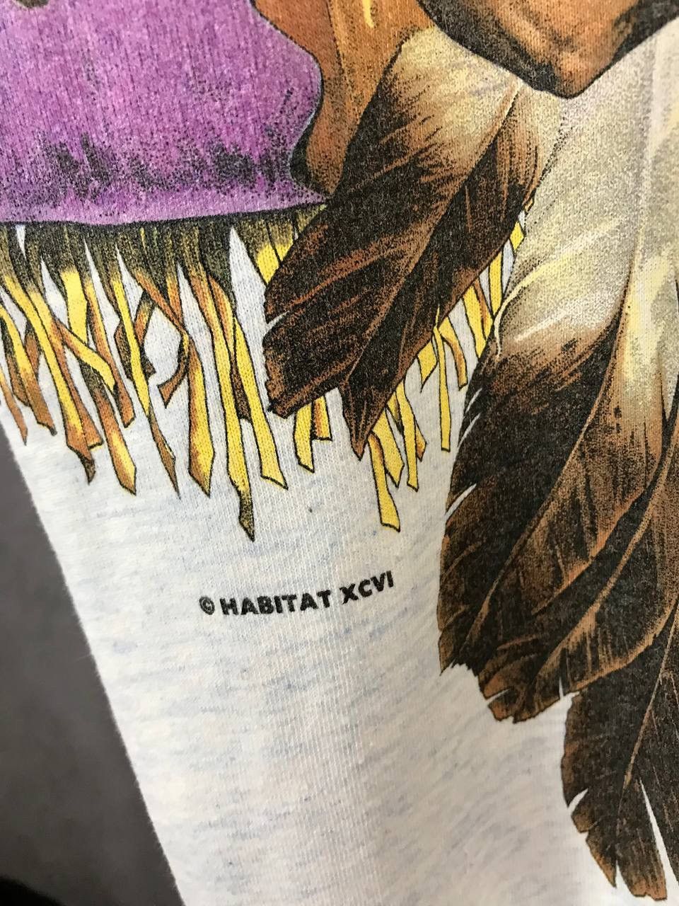 Habitat Indians history vintage habitat made in USA overprinted tee Size US L / EU 52-54 / 3 - 4 Thumbnail