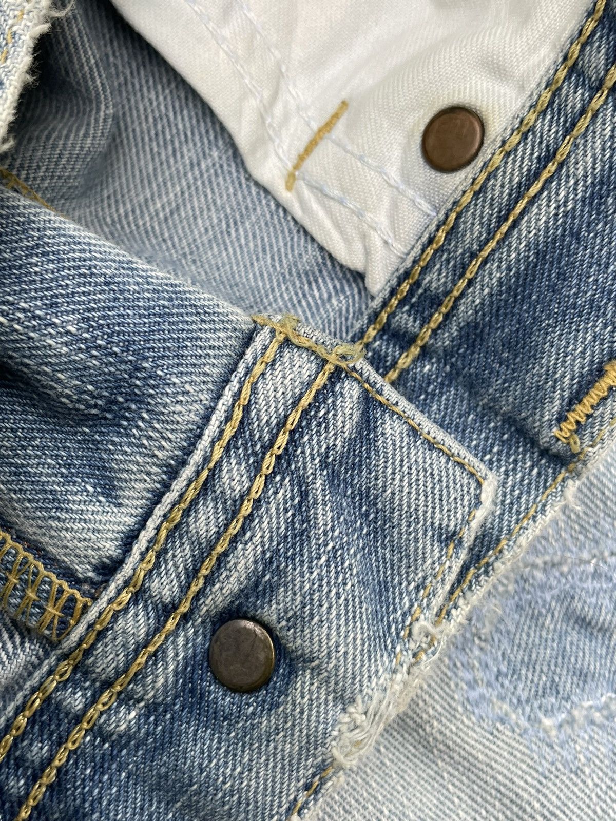 Lee × Vintage Lee Cowboy x Cher Vintage Custom Selvedge Denim Size US 31 - 17 Thumbnail