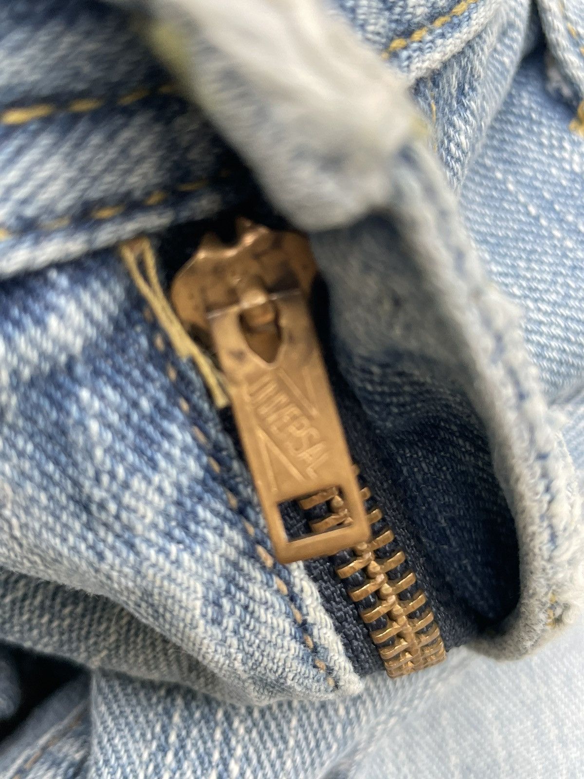Lee × Vintage Lee Cowboy x Cher Vintage Custom Selvedge Denim Size US 31 - 20 Thumbnail