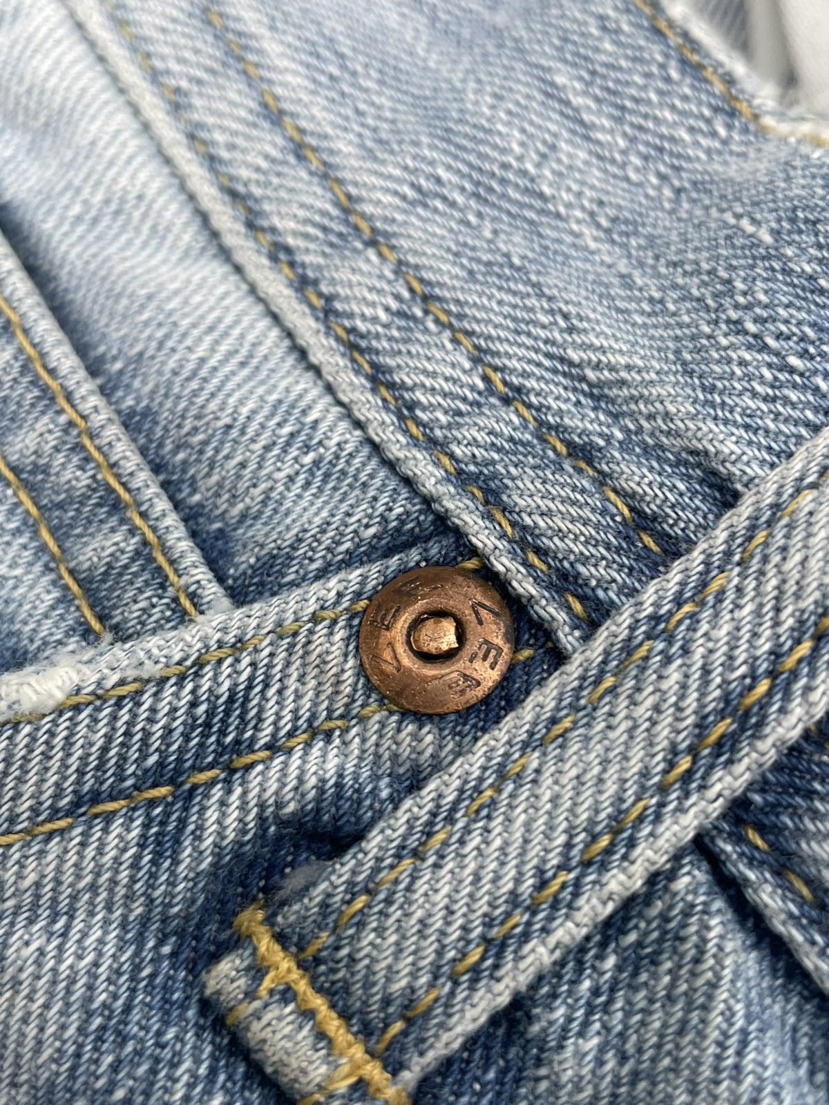 Lee × Vintage Lee Cowboy x Cher Vintage Custom Selvedge Denim Size US 31 - 18 Thumbnail