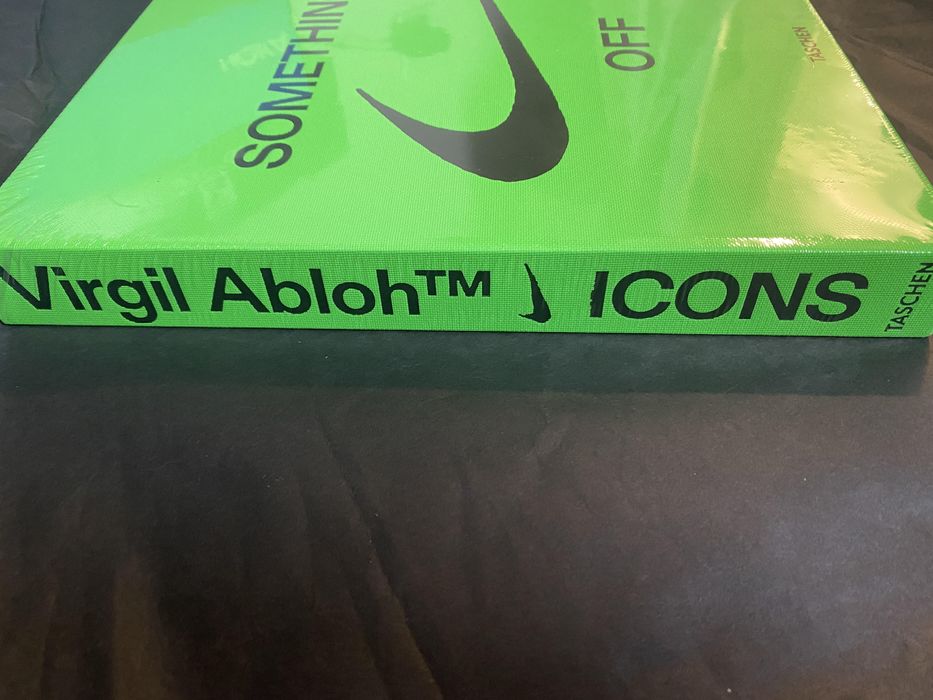 taschen virgil abloh x nike icons something's off book