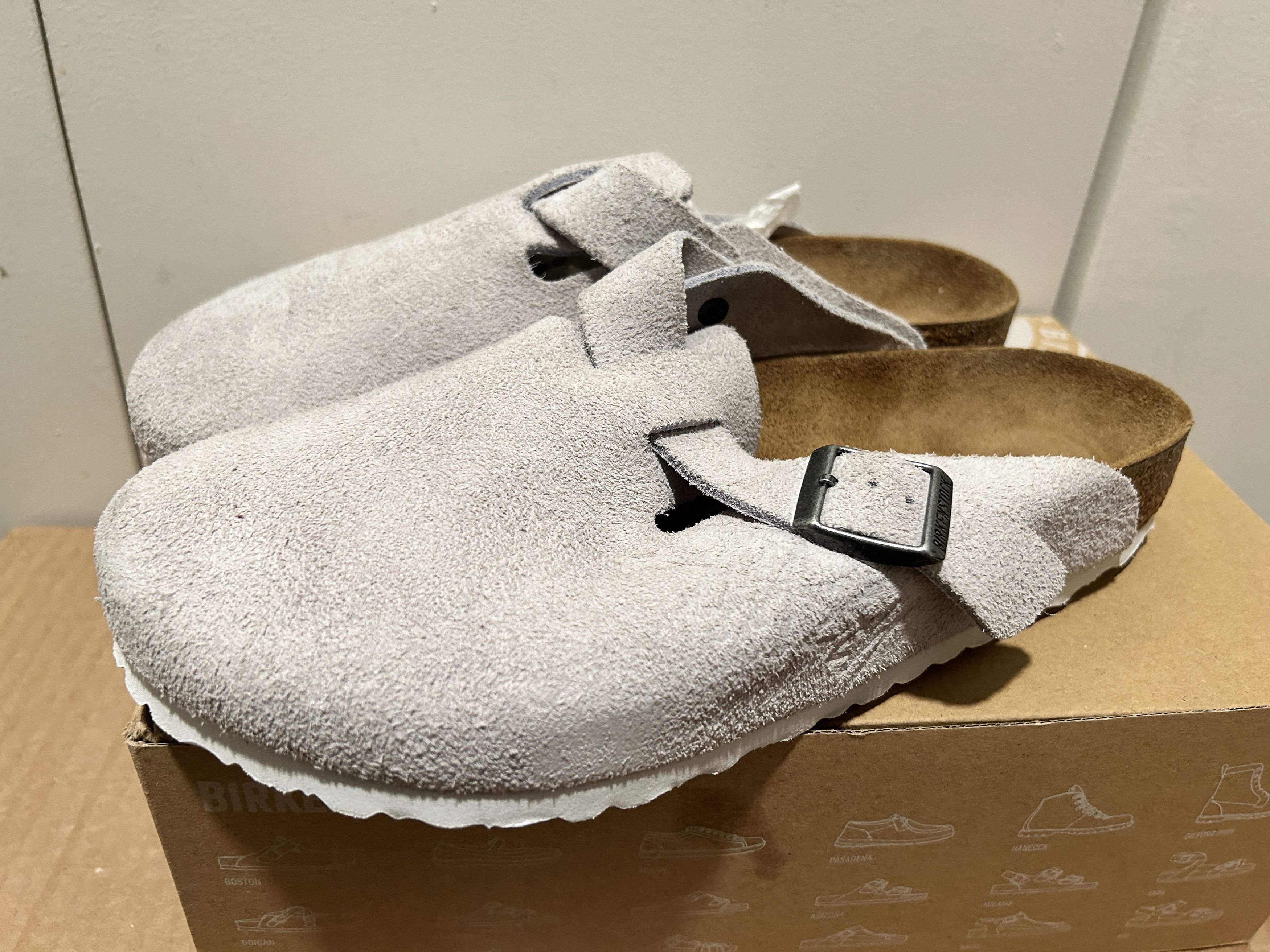 image of Birkenstock x Stussy (Please Read) Boston Clog Bone-2021 Shoes, Men's (Size 9)