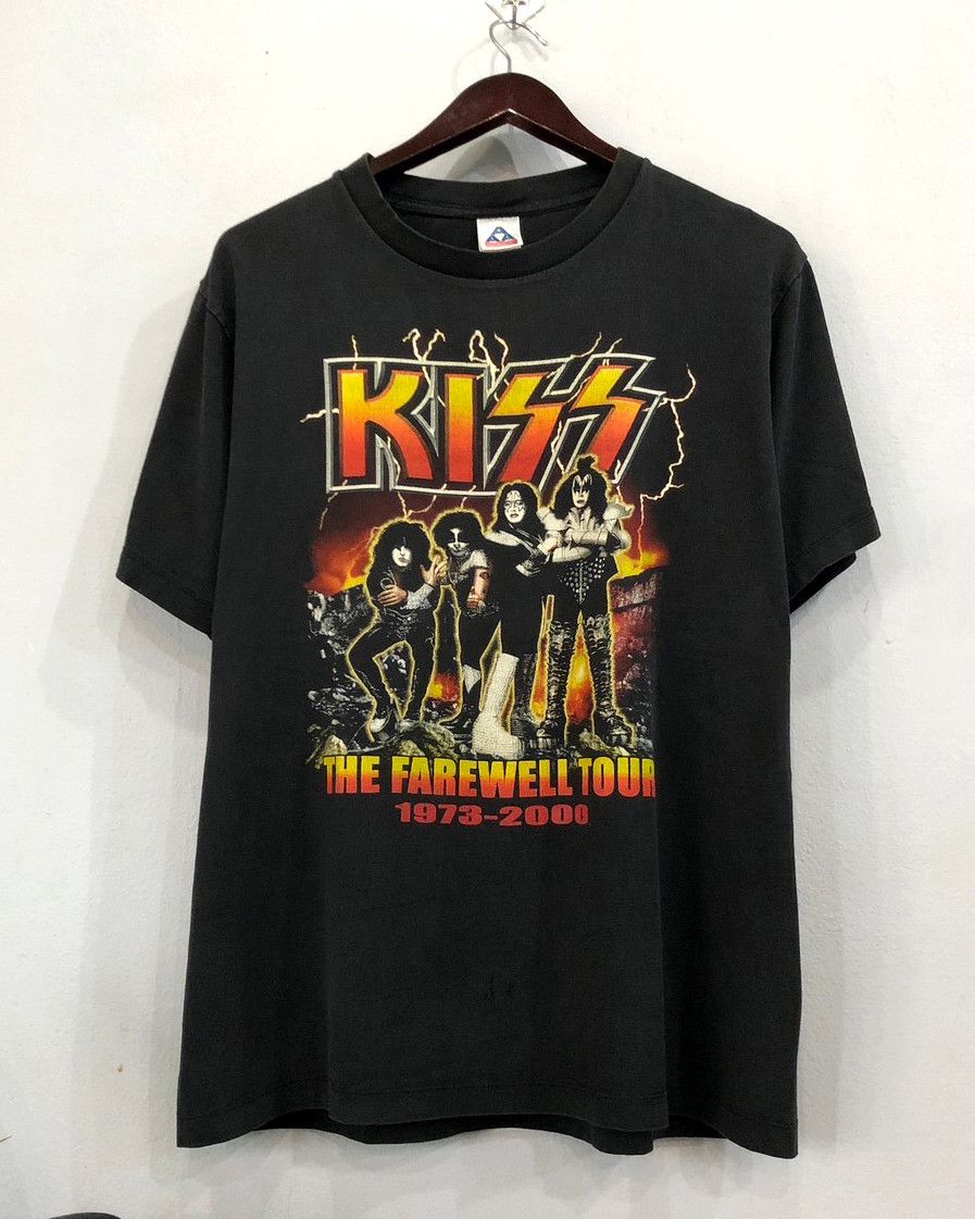 Vintage Vintage 2000s Kiss Farewell Tour T Shirt 00s Rock Band Tee Grailed 4837