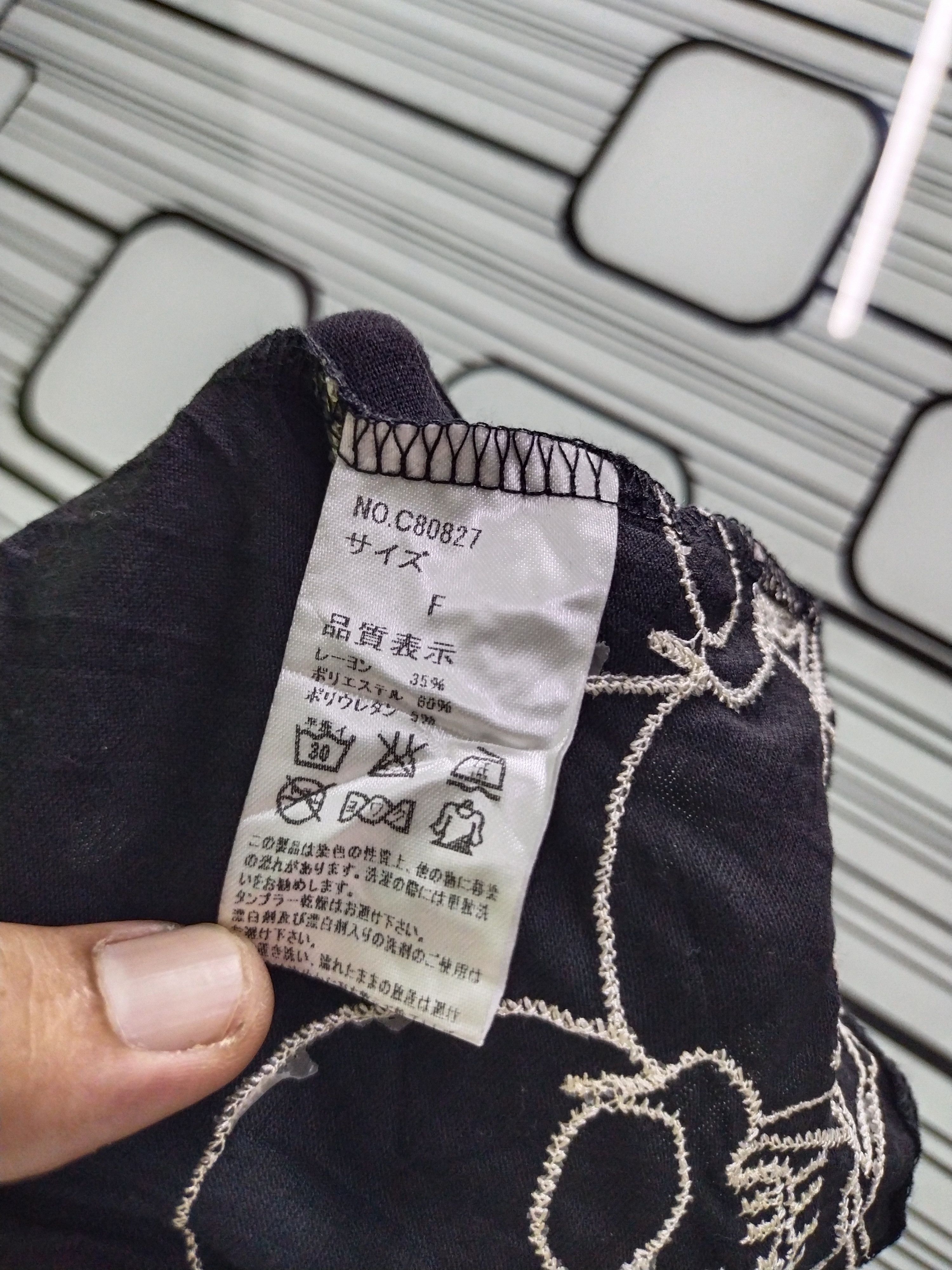Hysteric Glamour × Japanese Brand × Mastermind Production VINTAGE SKULLS EMBROIDERY PONCHO PUNK WOMEN STYLE Size M / US 6-8 / IT 42-44 - 7 Thumbnail