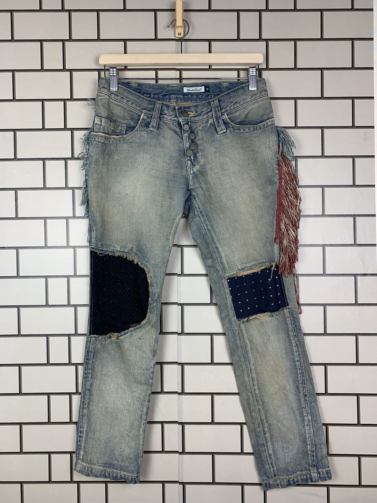 If Six Was Nine × Junya Watanabe × Undercover Jun Takahashi Autumn/Winter 2004 Archieved Jeans Size 29" - 2 Thumbnail