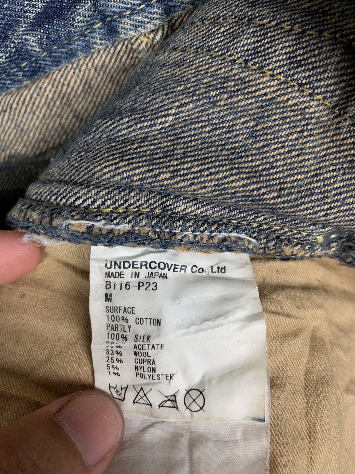If Six Was Nine × Junya Watanabe × Undercover Jun Takahashi Autumn/Winter 2004 Archieved Jeans Size 29" - 23 Thumbnail
