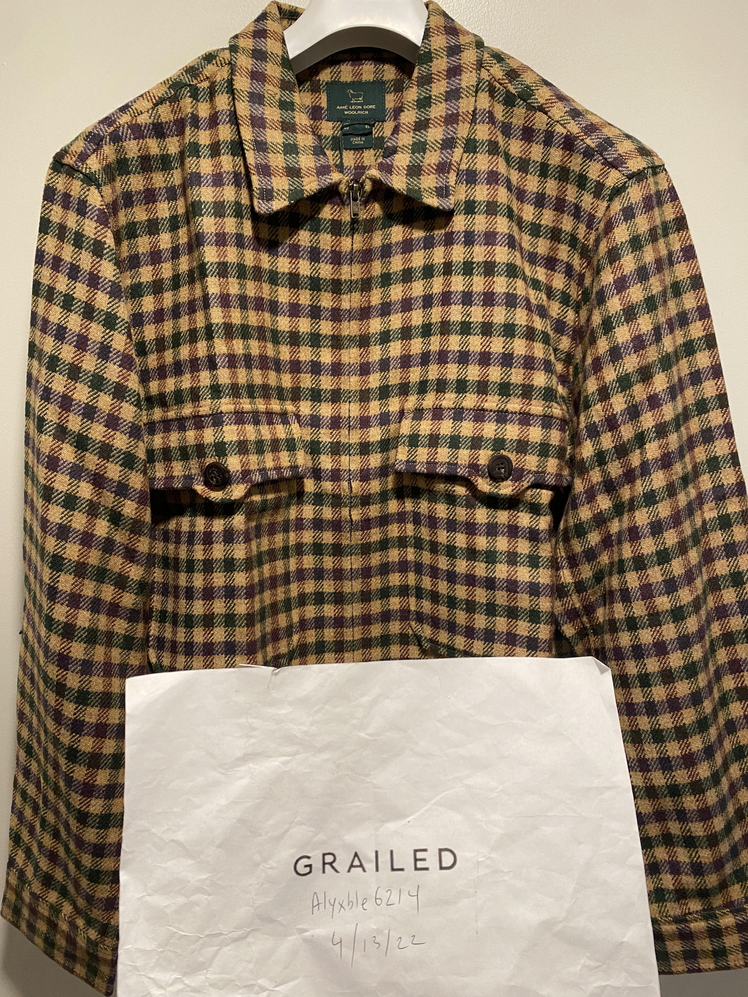 Aime Leon Dore × Woolrich Woolen Mills Woolrich Wool Flannel Overshirt Woolen Mills -spruce multi Size US S / EU 44-46 / 1 - 2 Thumbnail