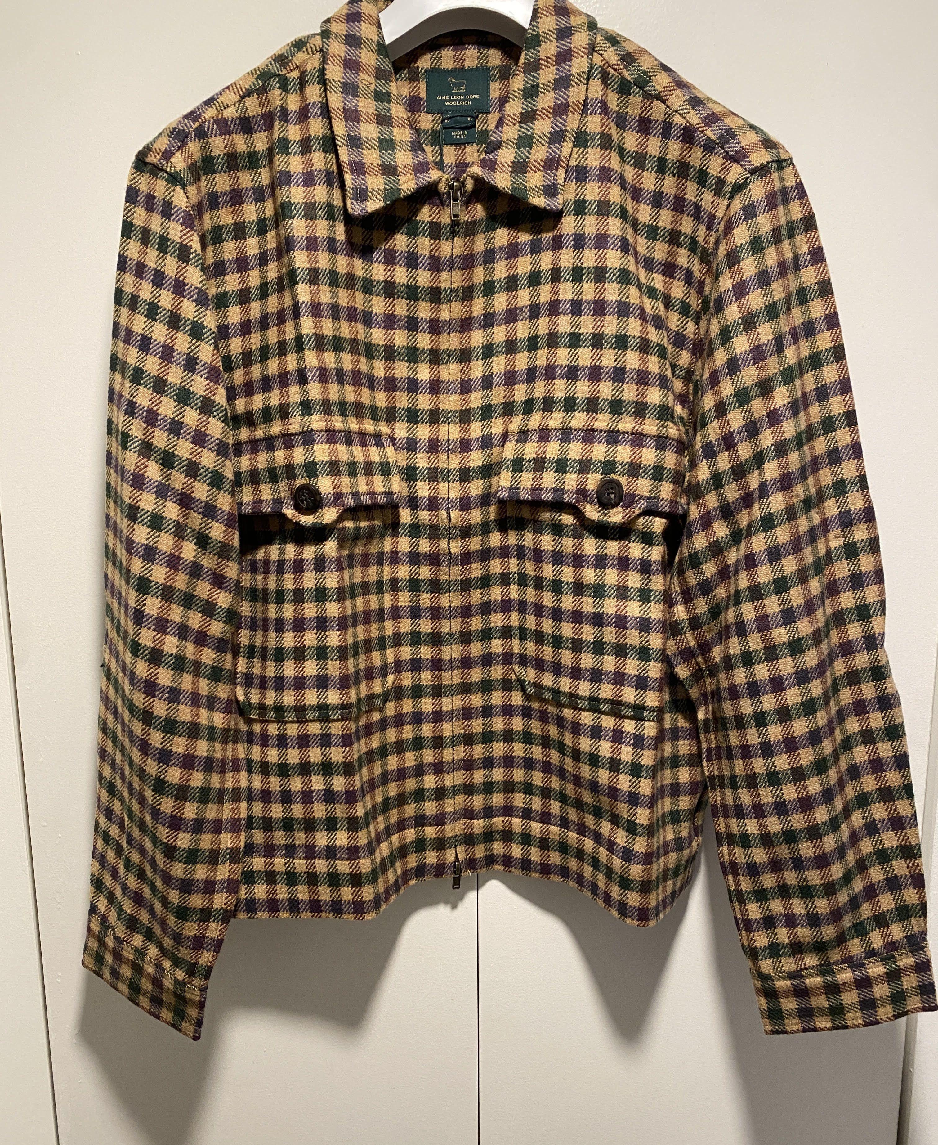 image of Aime Leon Dore x Woolrich Woolen Mills Woolrich Wool Flannel Overshirt Woolen Mills -Spruce Multi i