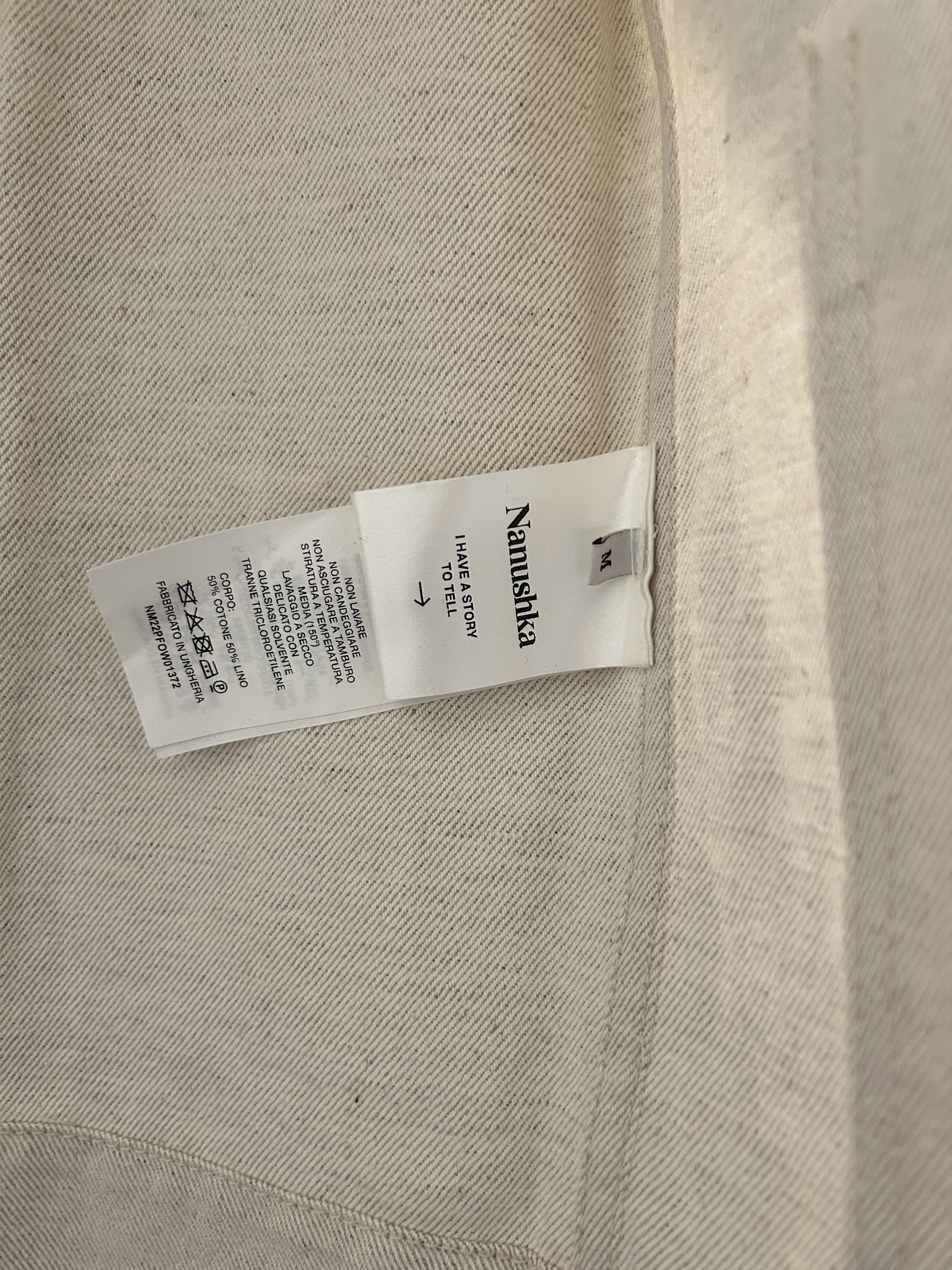 Nanushka NANUSHKA SAON Cotton linen/twill jacket Natural Size US M / EU 48-50 / 2 - 4 Thumbnail