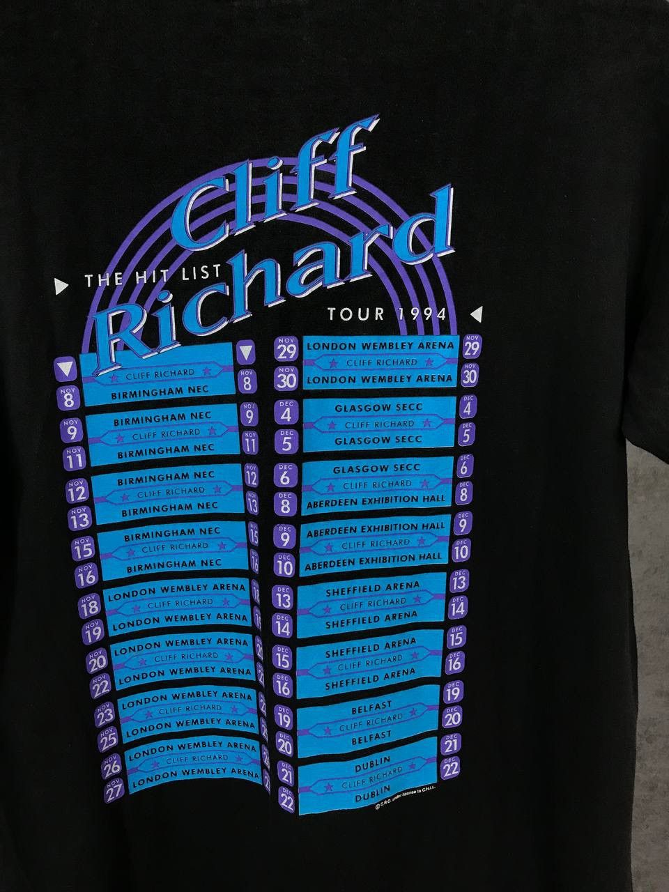 Band Tees Cliff Richard 1994 vintage rock band tour tee Size US M / EU 48-50 / 2 - 6 Thumbnail