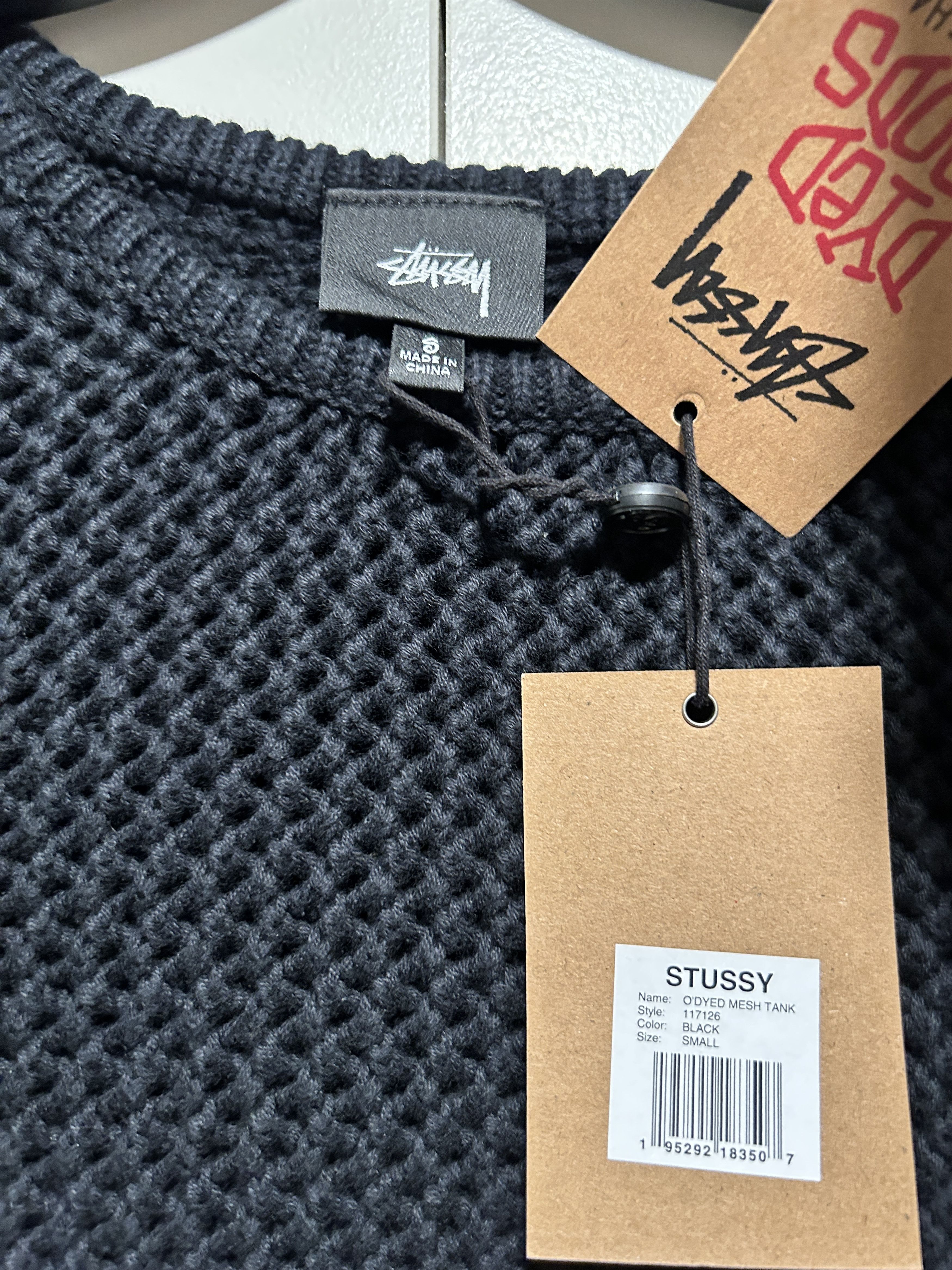 Stussy stussy O'Dyed Mesh Tank-black Size US S / EU 44-46 / 1 - 5 Thumbnail