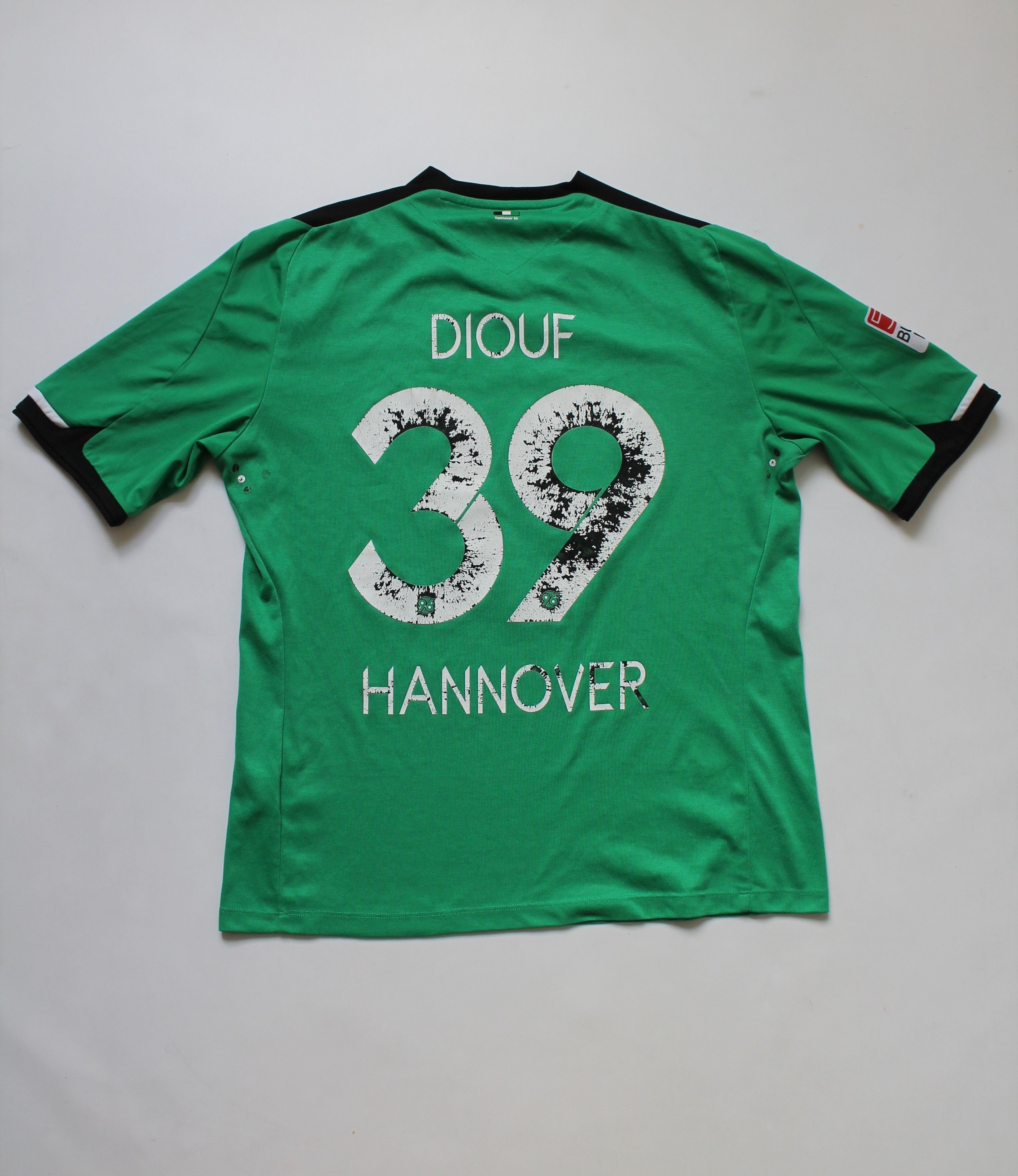 Vintage 2012 Hannover 96 # 39 Diouf Jersey Away football Soccer Size US L / EU 52-54 / 3 - 18 Thumbnail