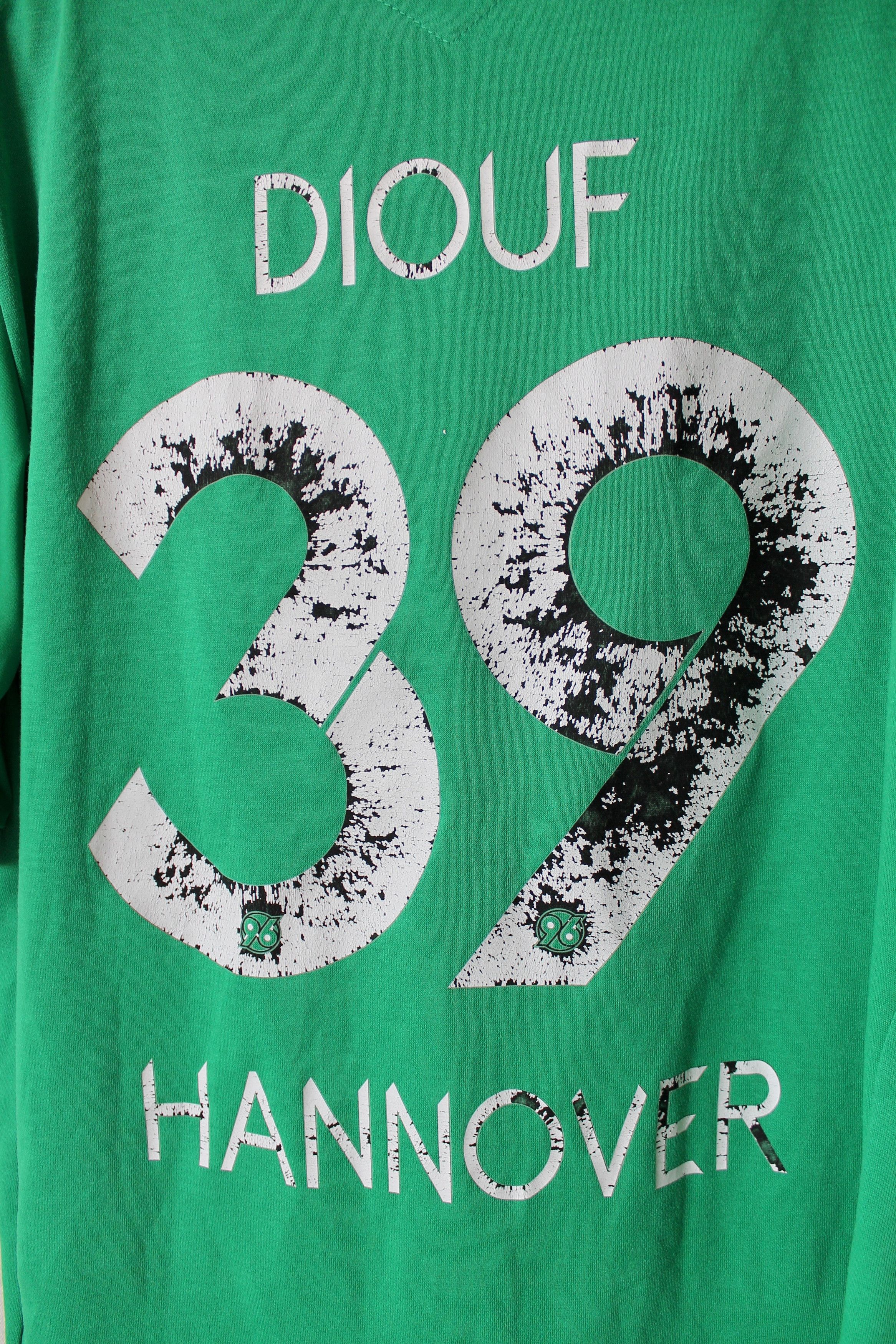 Vintage 2012 Hannover 96 # 39 Diouf Jersey Away football Soccer Size US L / EU 52-54 / 3 - 8 Thumbnail