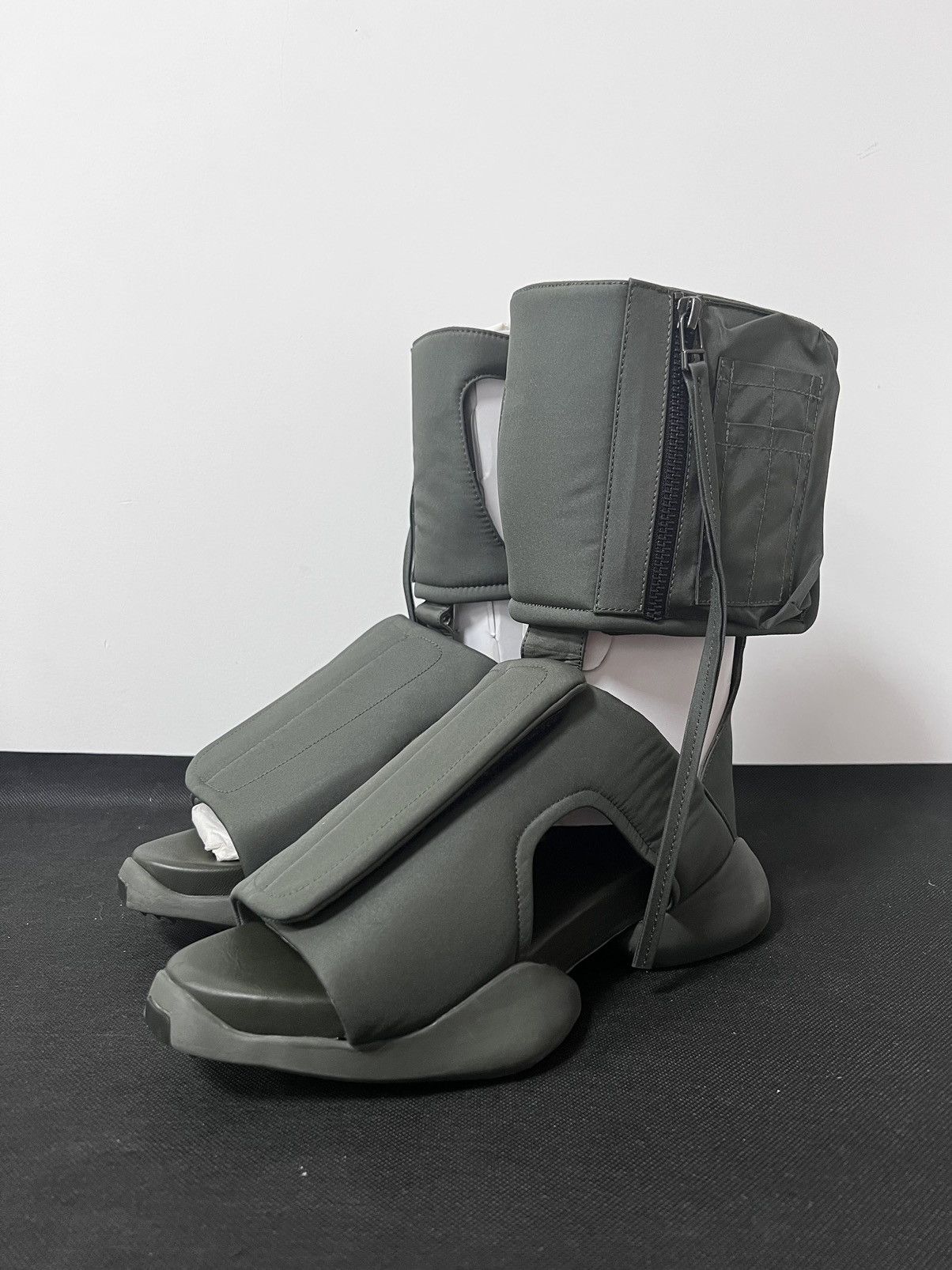 Rick Owens Drkshdw Rick owens ss16 cargo sandals green Size US 6 / EU 39 - 1 Thumbnail