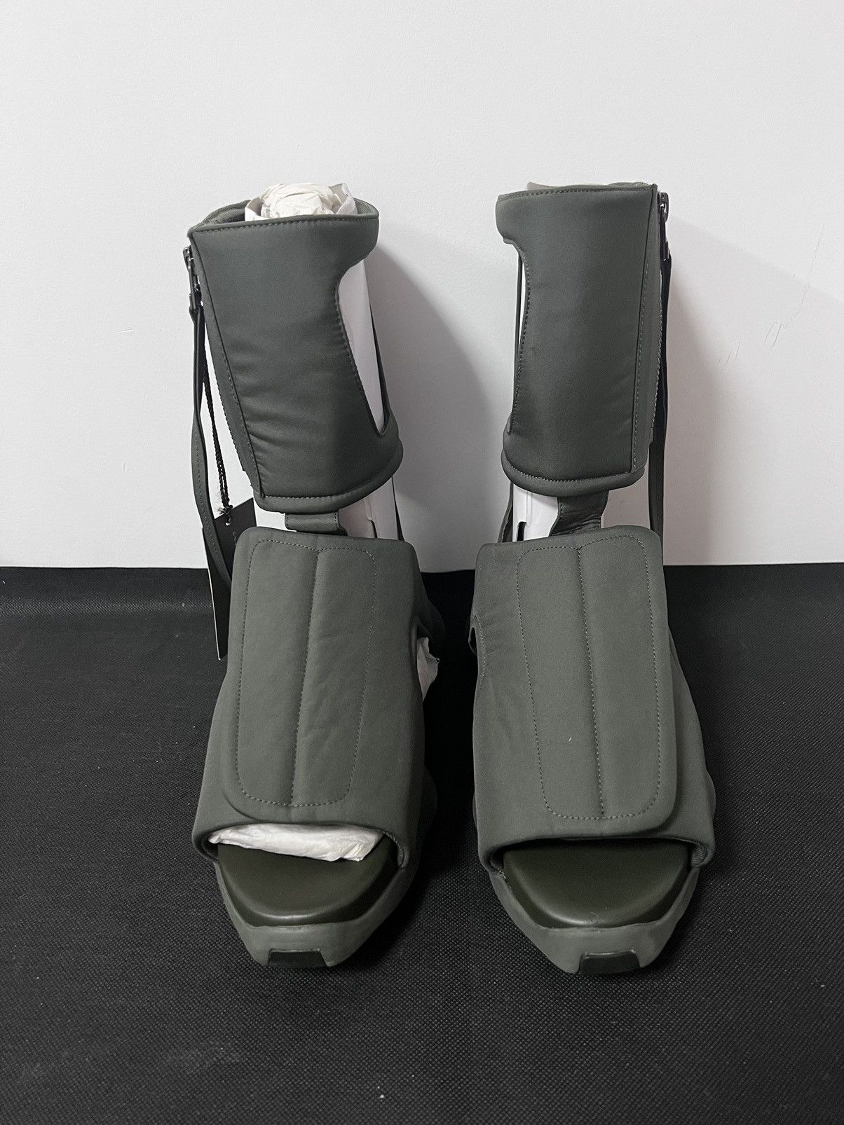 Rick Owens Drkshdw Rick owens ss16 cargo sandals green Size US 6 / EU 39 - 3 Thumbnail