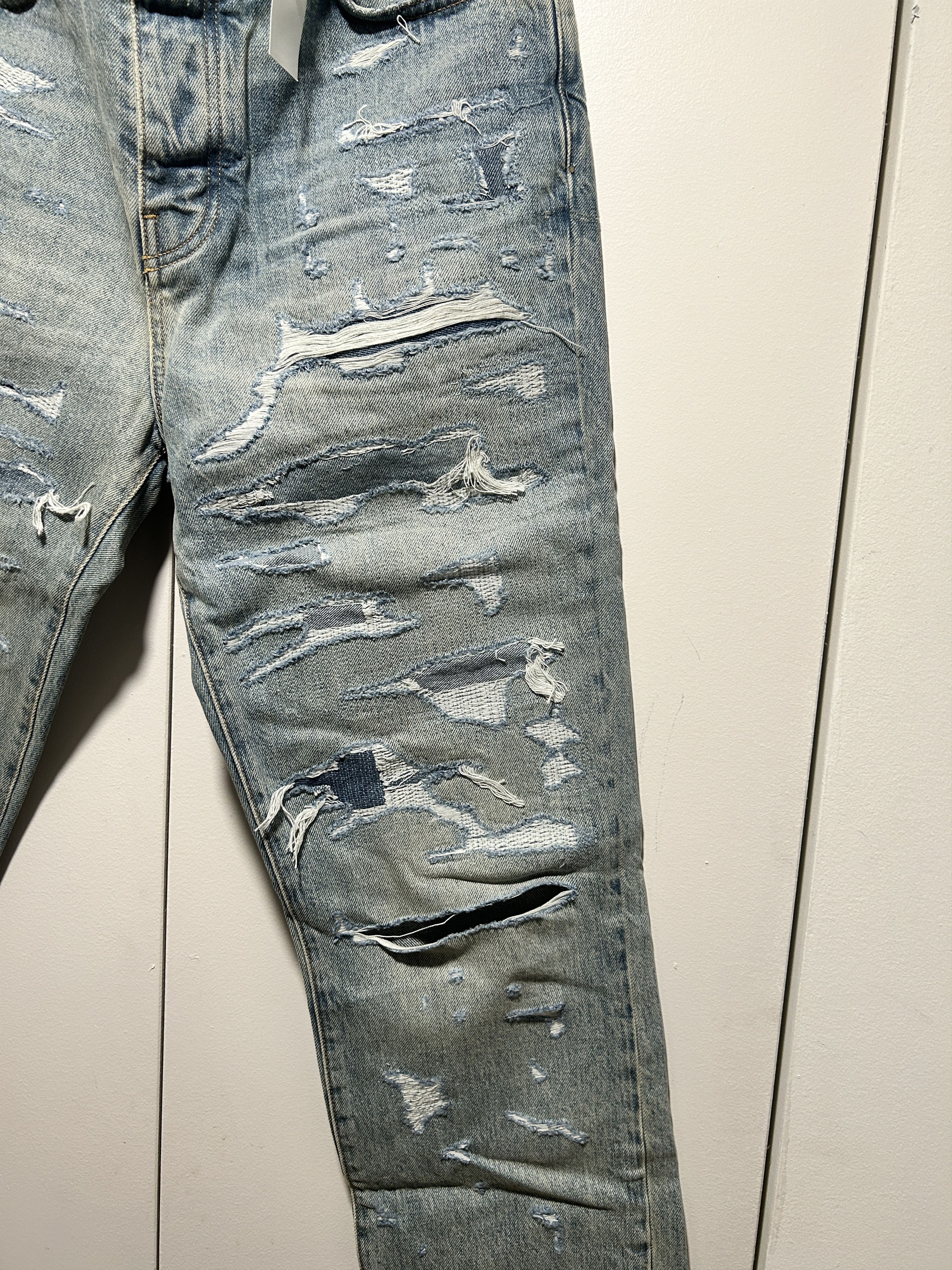 Amiri Amiri bruised relaxed jeans distressed Size US 33 - 2 Thumbnail
