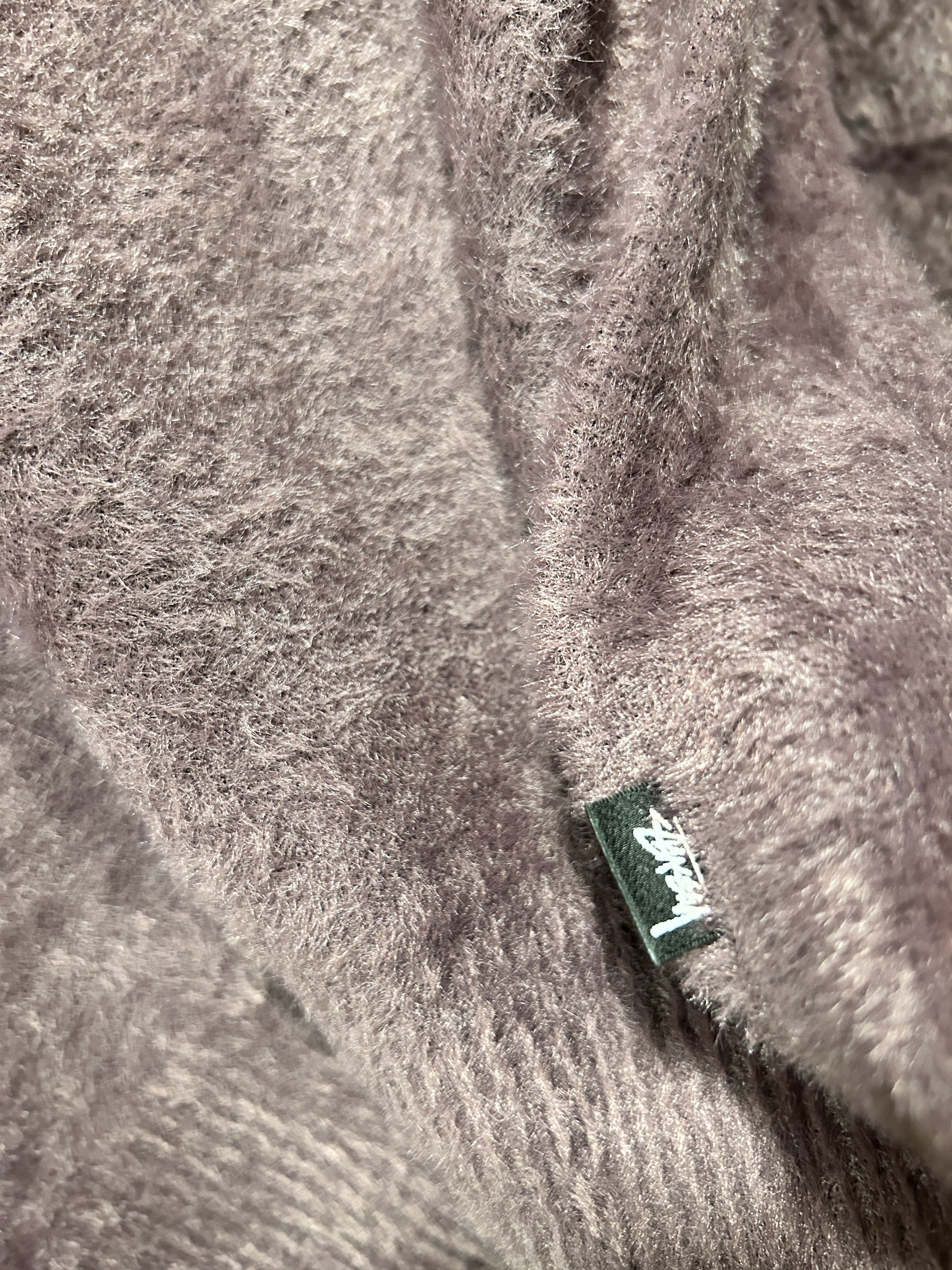 Stussy stussy shaggy cardigan burgundy Size US L / EU 52-54 / 3 - 2 Thumbnail