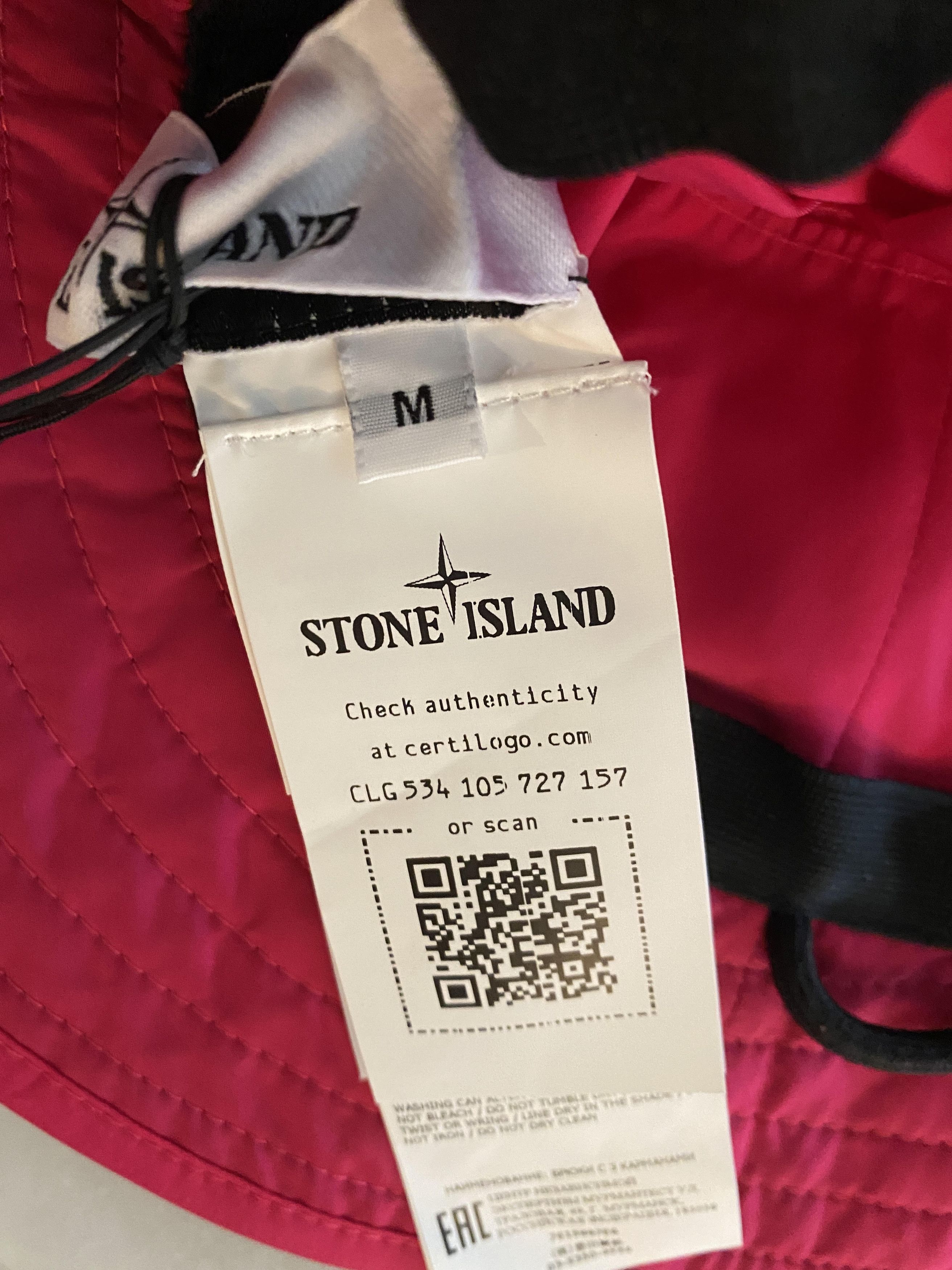 Stone Island Stone Island Cupro Packable Bucket Hat Fuchsia Size ONE SIZE - 5 Thumbnail