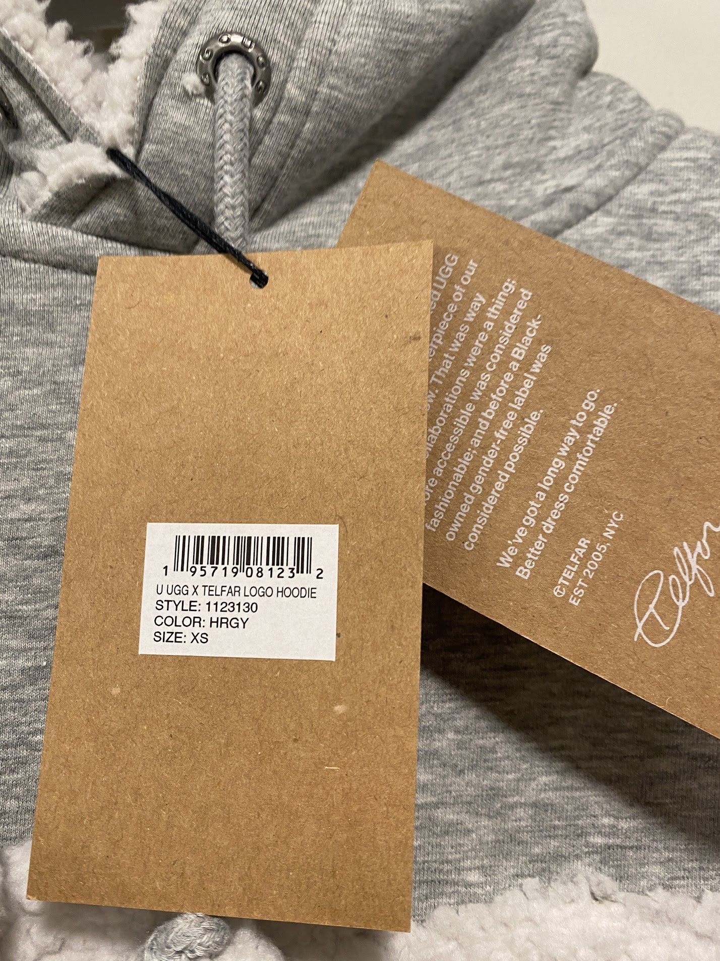 Telfar × Ugg UGG x TELFAR Shearling Hoodie - Grey Size US XS / EU 42 / 0 - 5 Thumbnail
