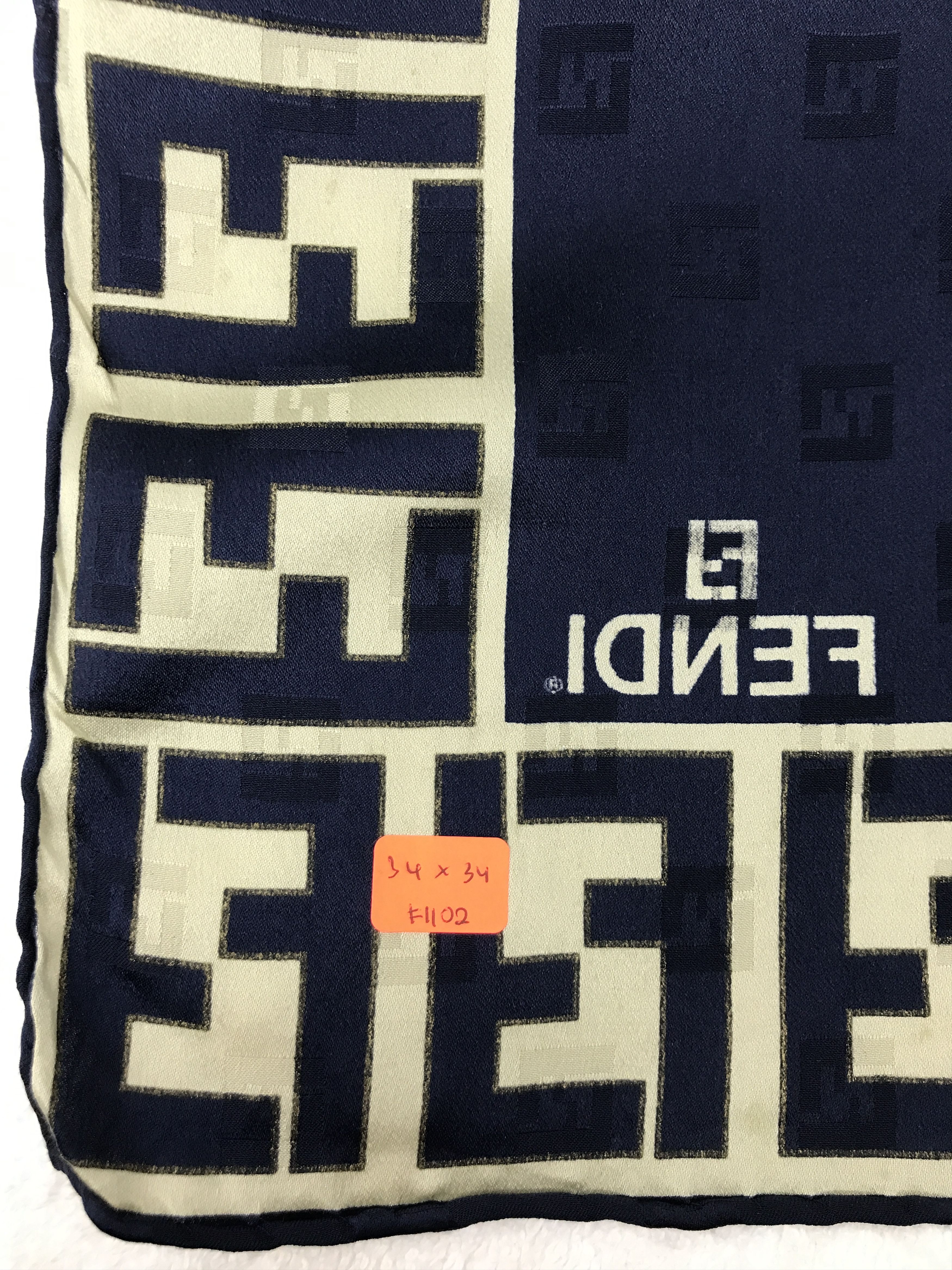 Fendi × Vintage Vintage Fendi Monogram Silk Scarf Size ONE SIZE - 10 Thumbnail