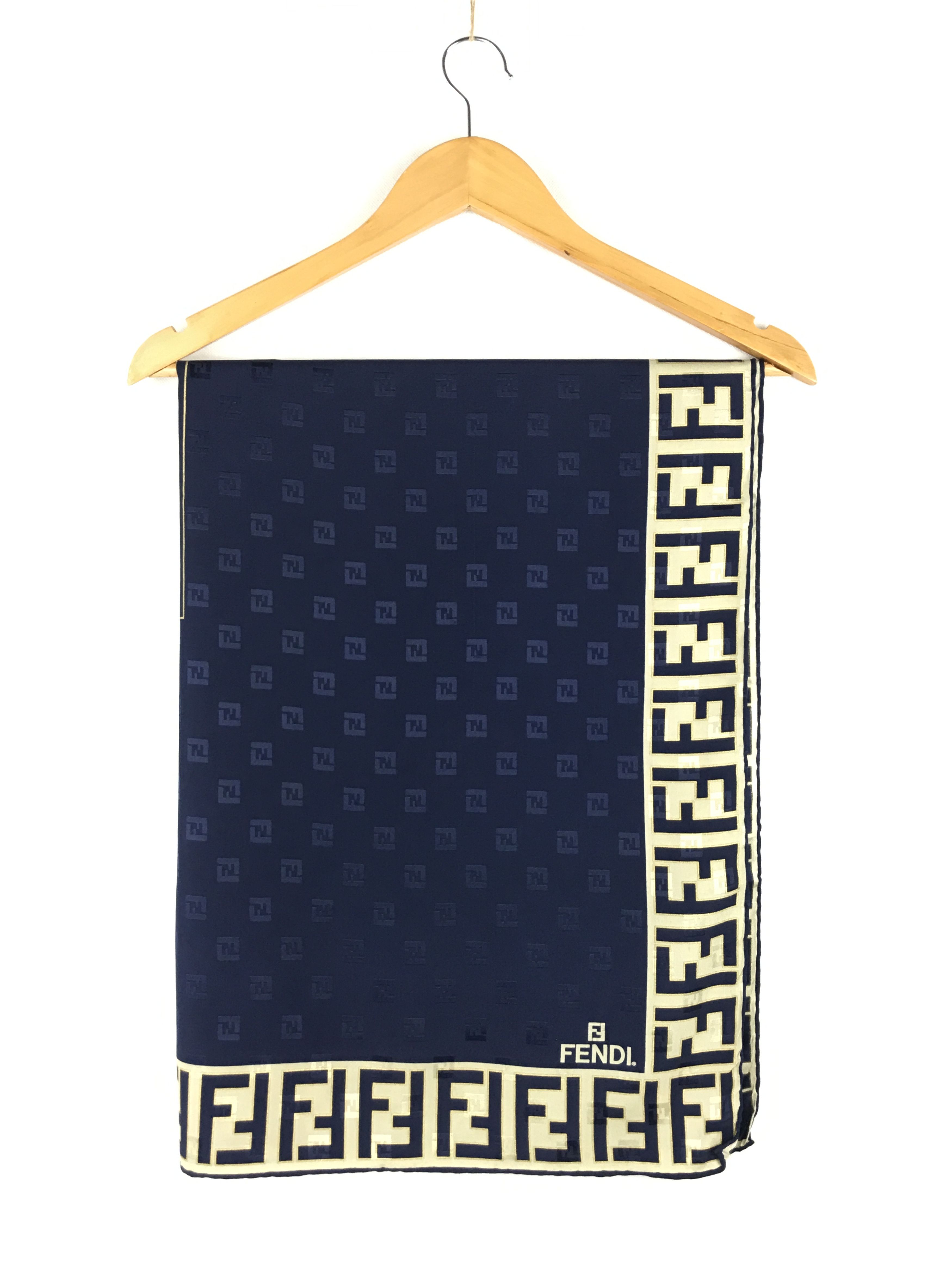 Fendi × Vintage Vintage Fendi Monogram Silk Scarf Size ONE SIZE - 6 Thumbnail