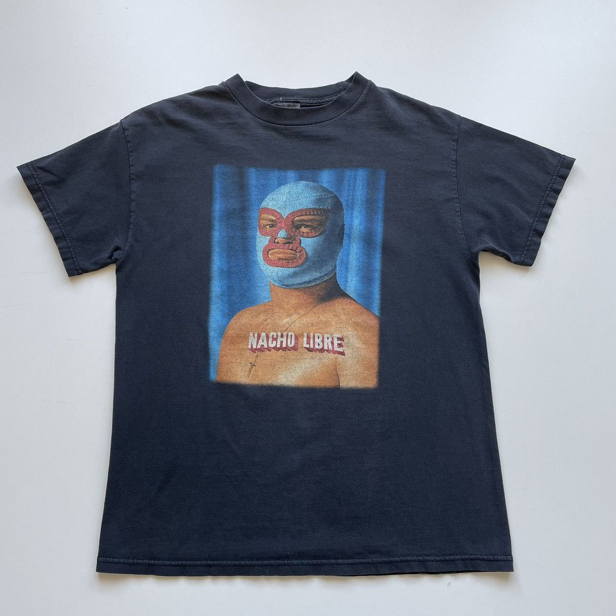 Vintage Vintage Nacho Libre Shirt Medium Faded Black Movie Promo Size US M / EU 48-50 / 2 - 1 Thumbnail