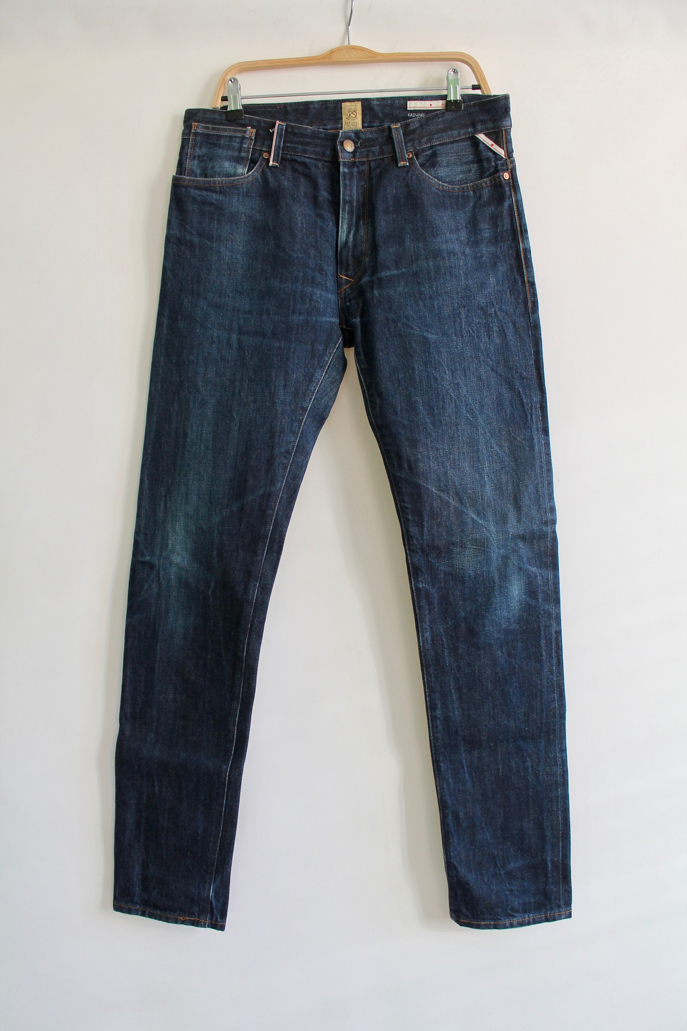 Japanese Brand Red Seal by Replay Japanese Selvedge Slim Fit denim pants Size US 33 - 2 Thumbnail