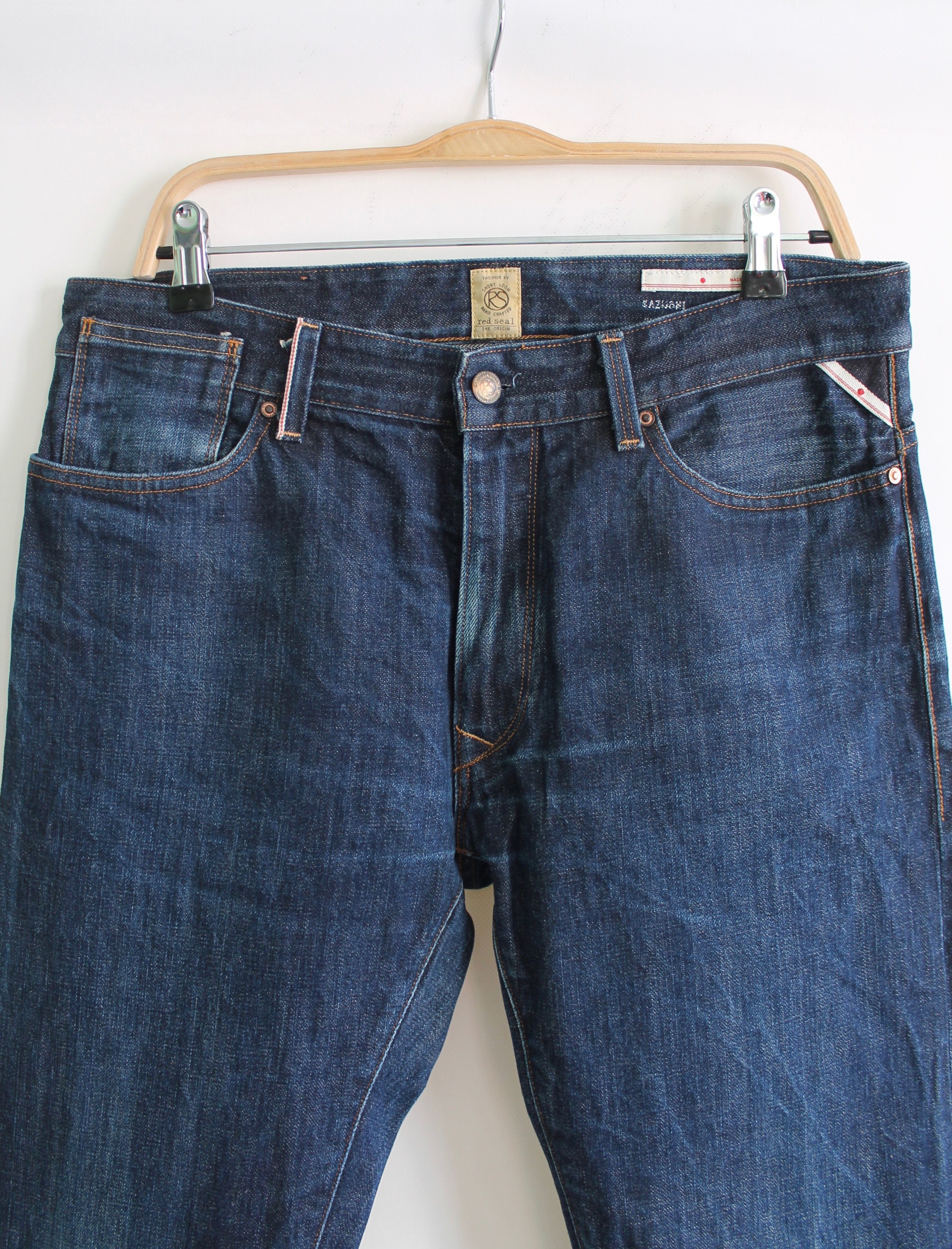 Japanese Brand Red Seal by Replay Japanese Selvedge Slim Fit denim pants Size US 33 - 3 Thumbnail