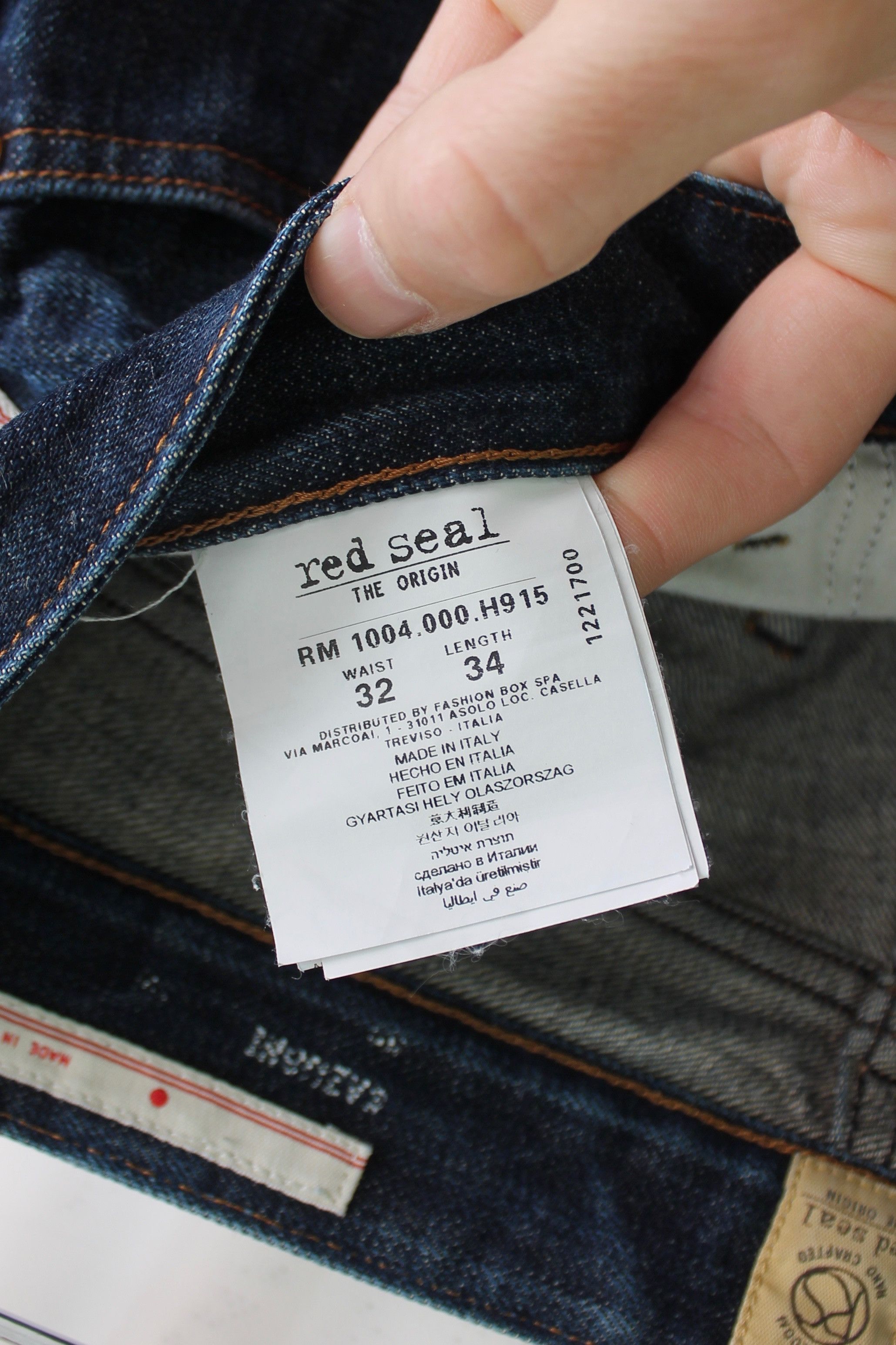 Japanese Brand Red Seal by Replay Japanese Selvedge Slim Fit denim pants Size US 33 - 9 Thumbnail